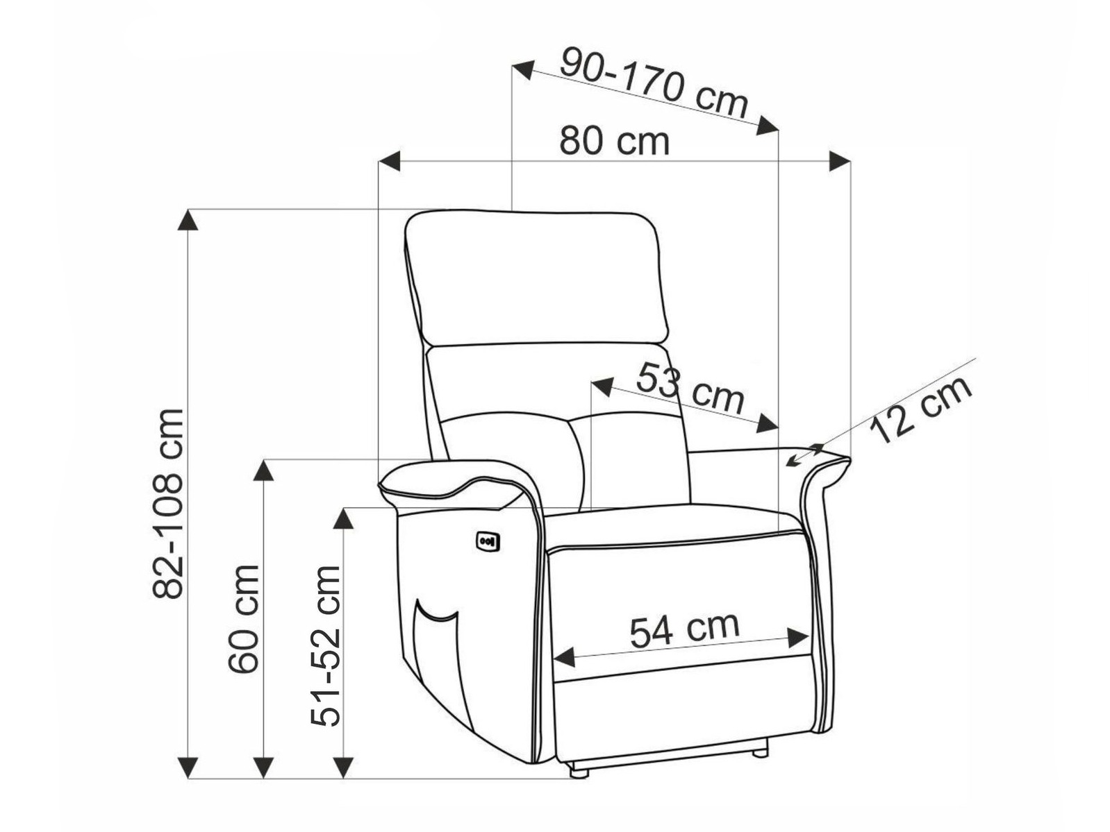 Armchair recliner Houston 1979 (Beige)
