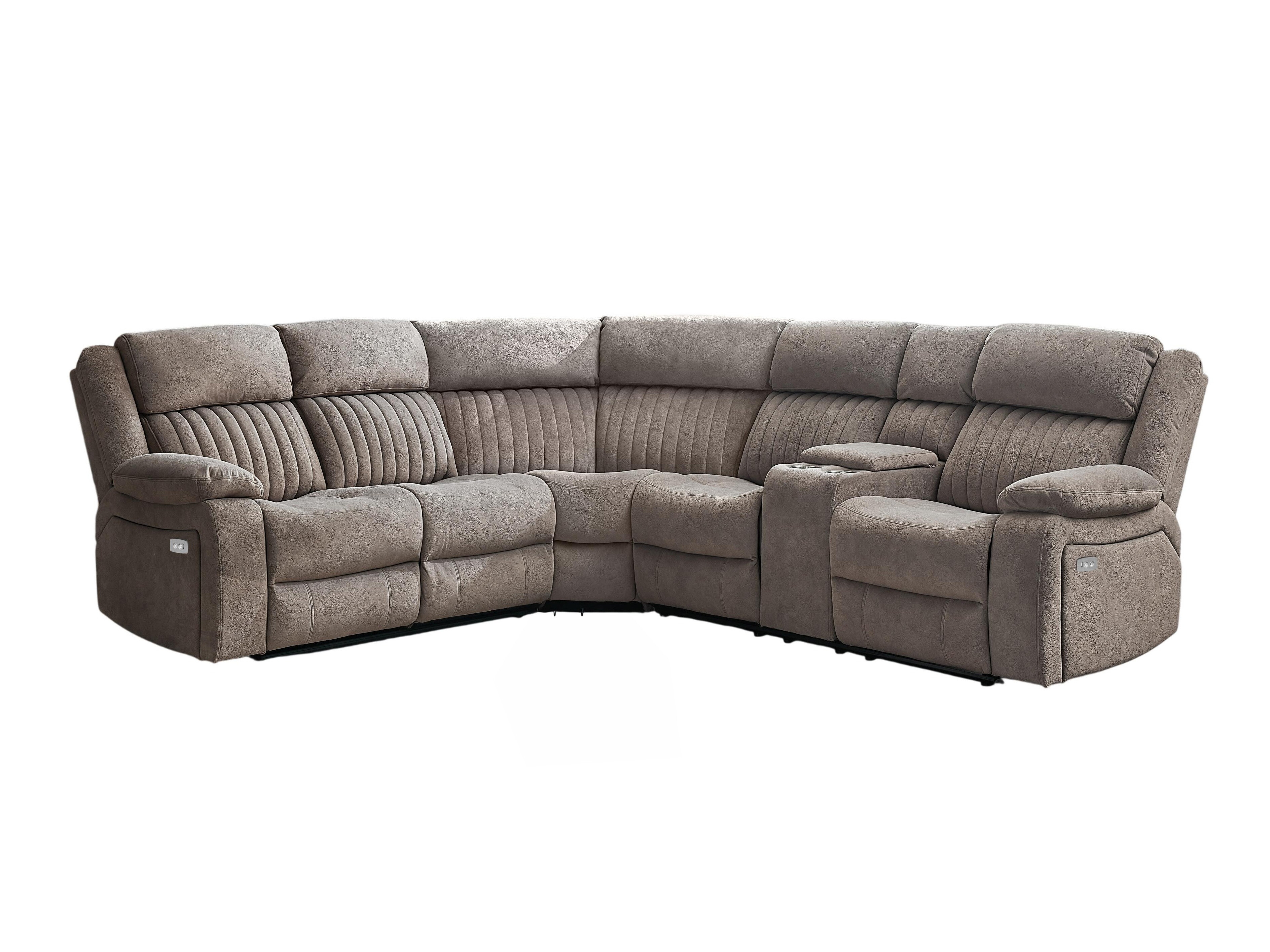 Corner sofa recliner Lufero 109 (Taupe)