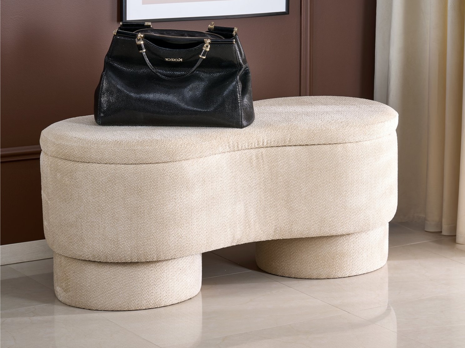 Upholstered bench Houston 2110 (Beige)