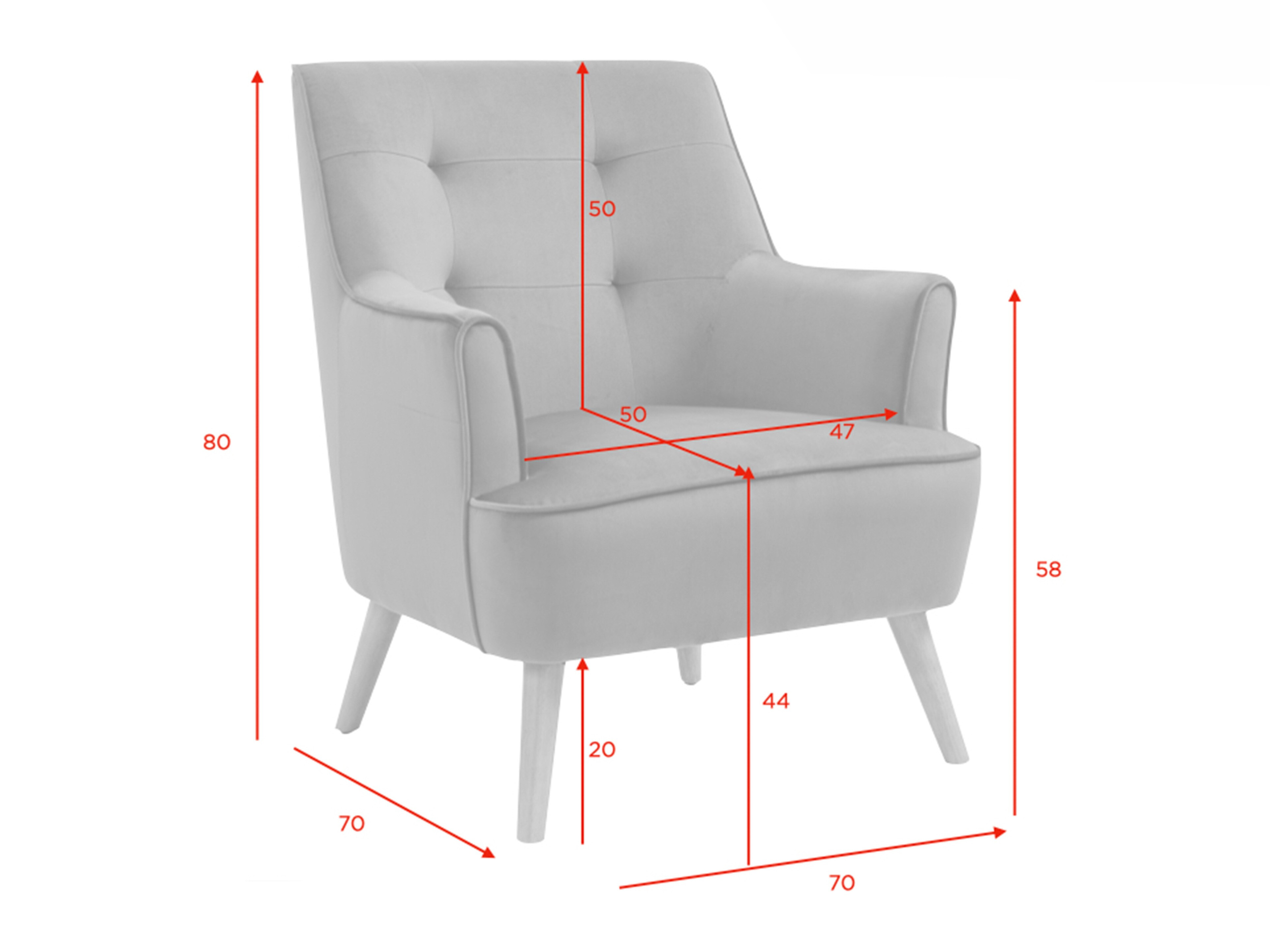 Armchair Anaheim 118 (Blue)