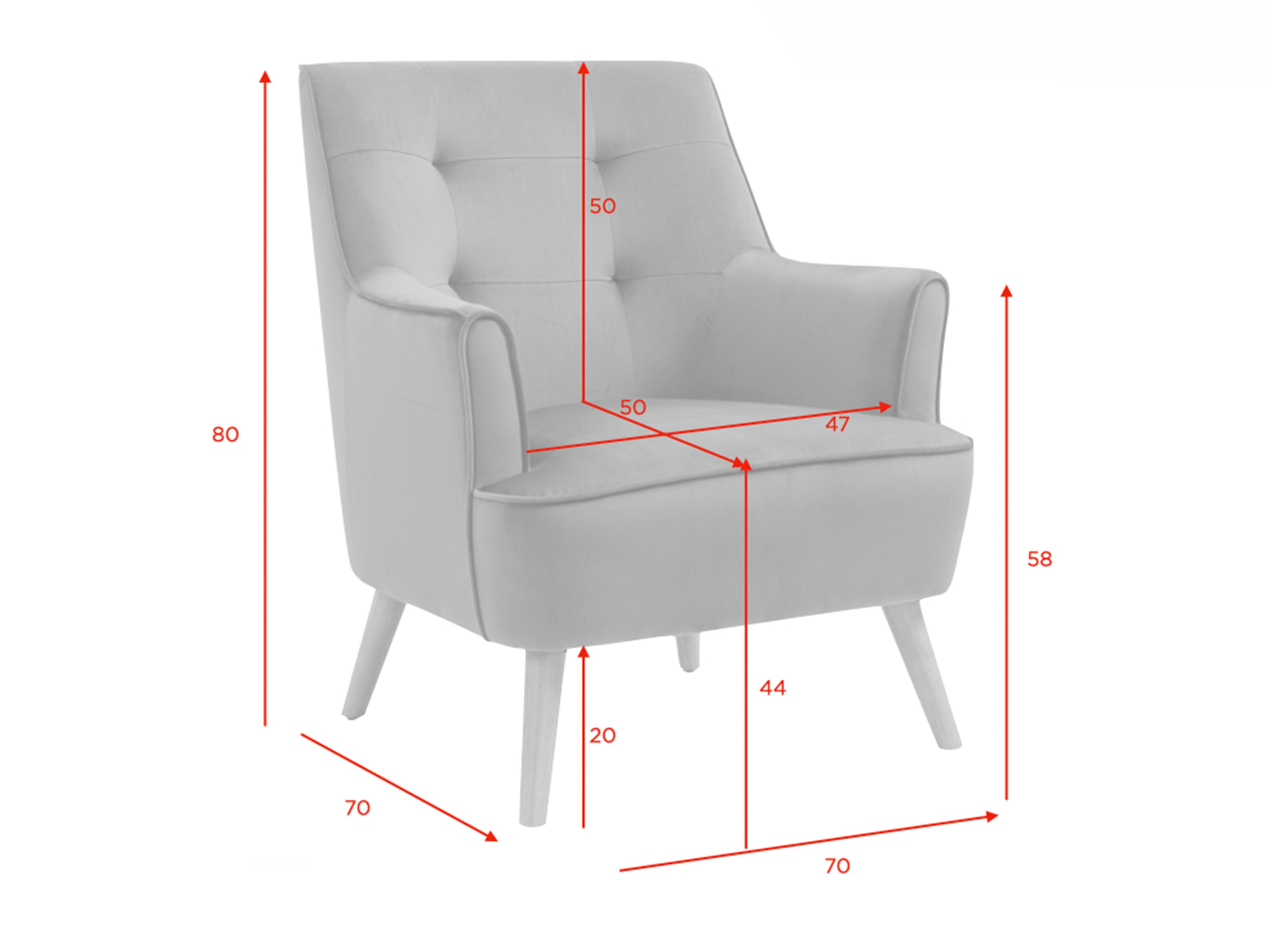 Armchair Anaheim 118 (Light green)