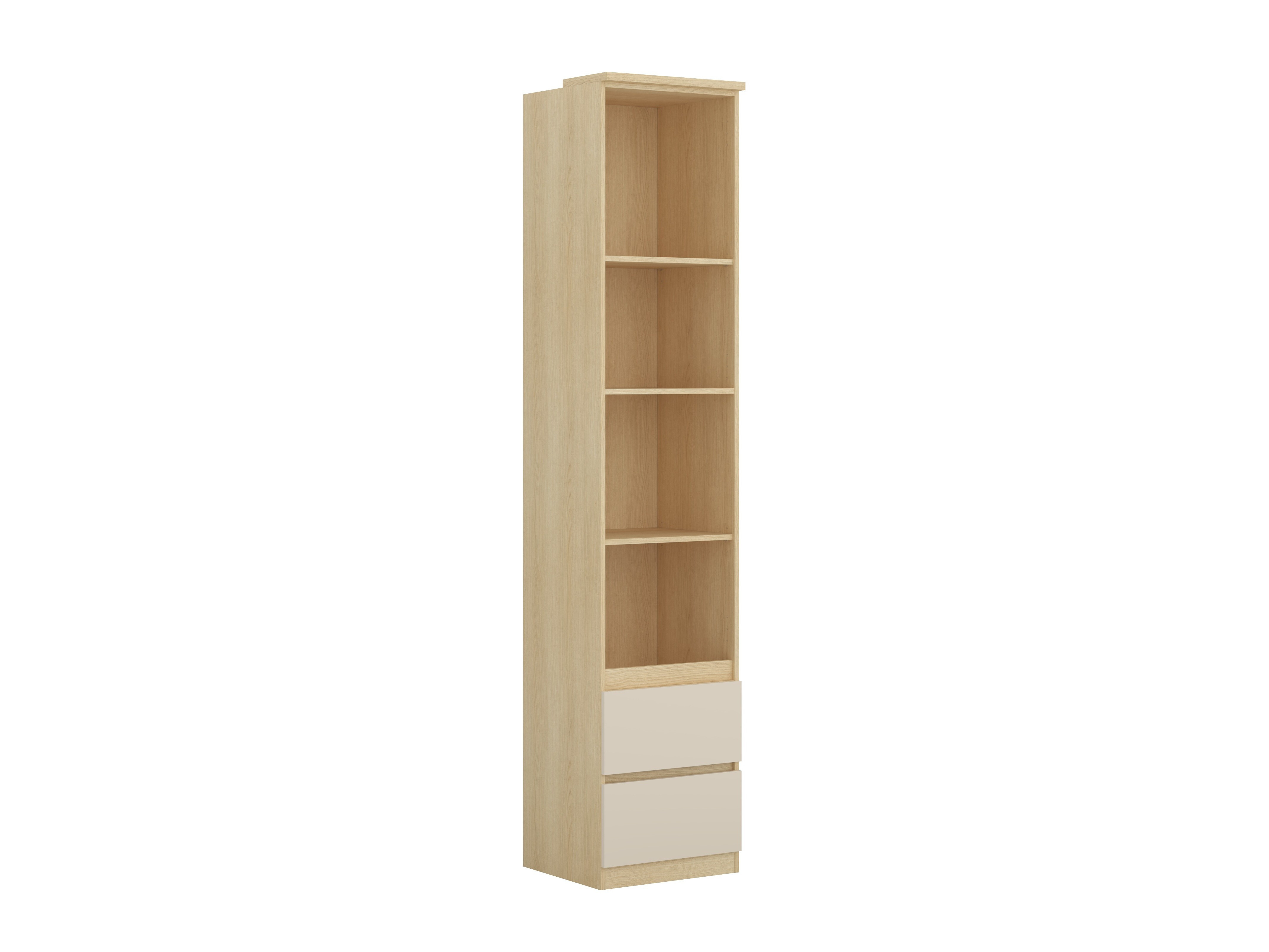 Bookcase Nolcala 111 (Oak + Beige)