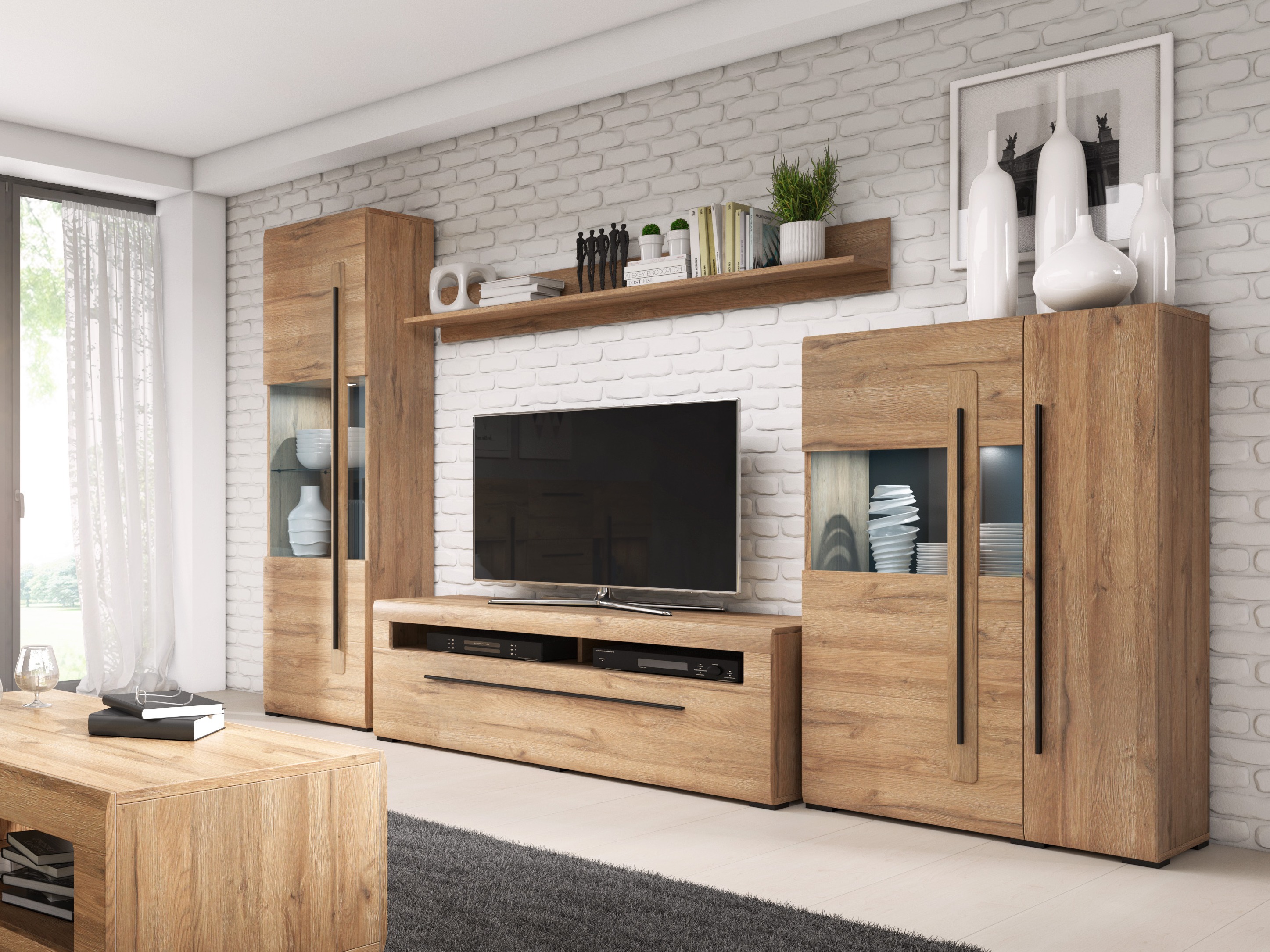 Wall shelf Ophsalu 100 (Grandson oak)