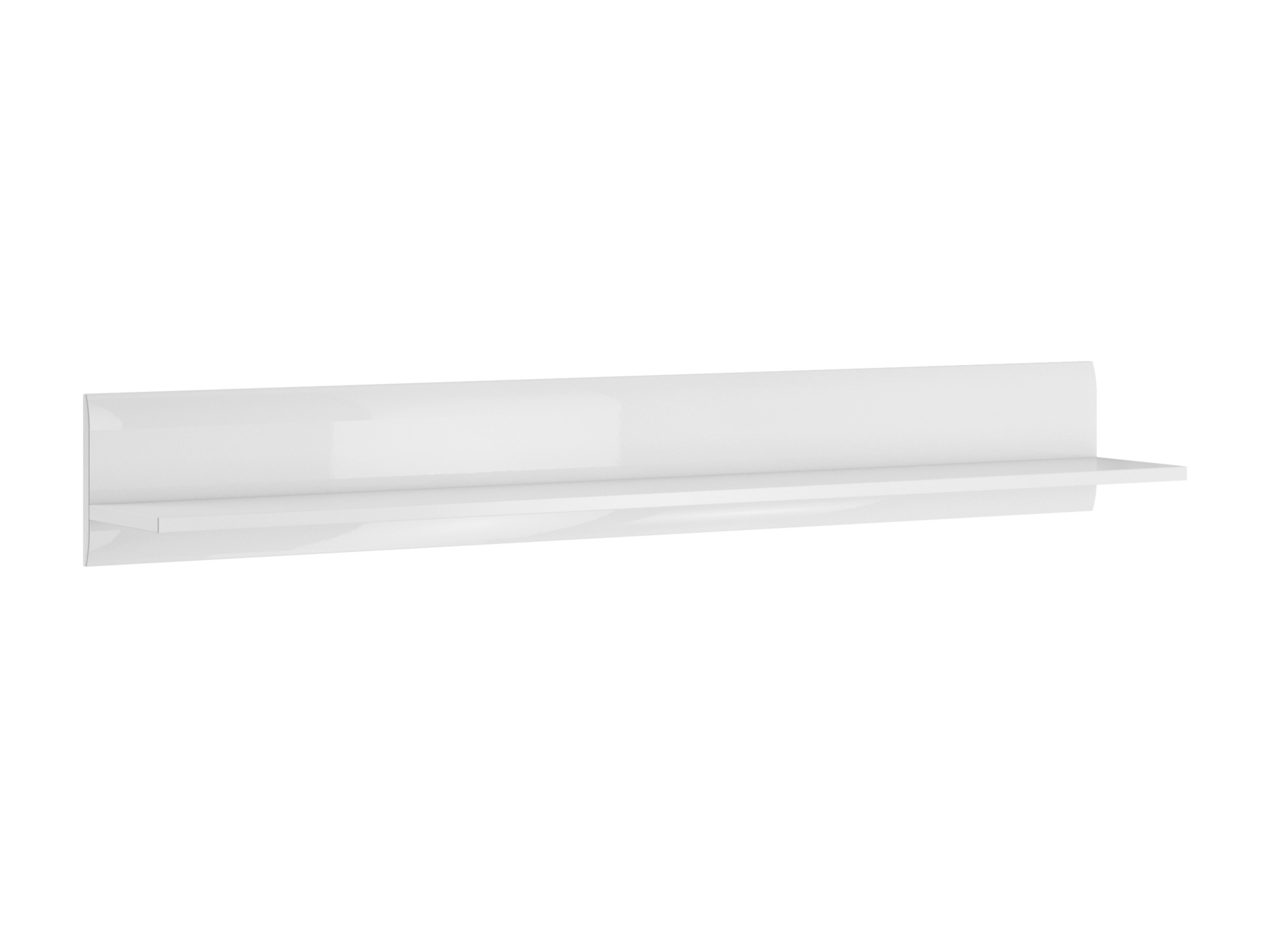 Wall shelf Ophsalu 100 (White + Glossy white)