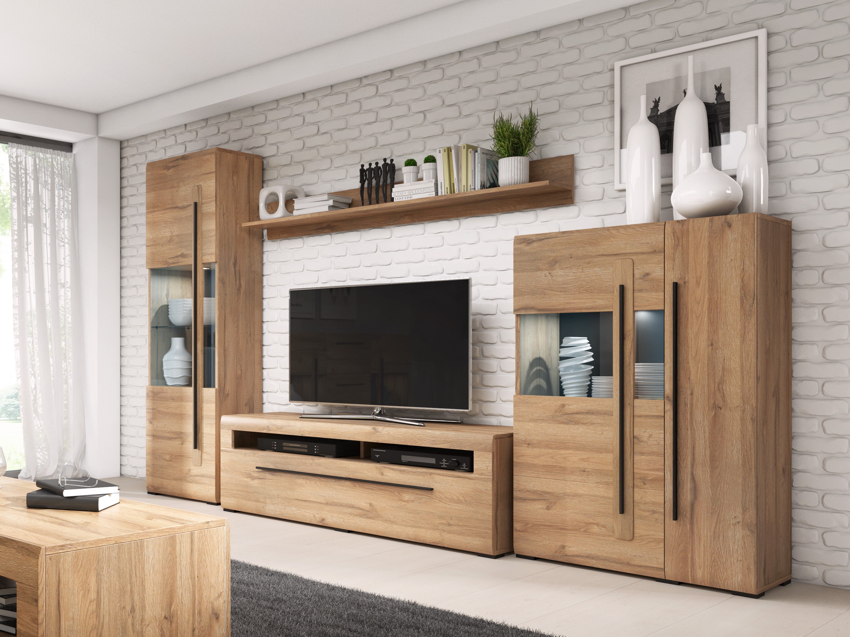 Wall shelf Ophsalu 101 (Grandson oak)
