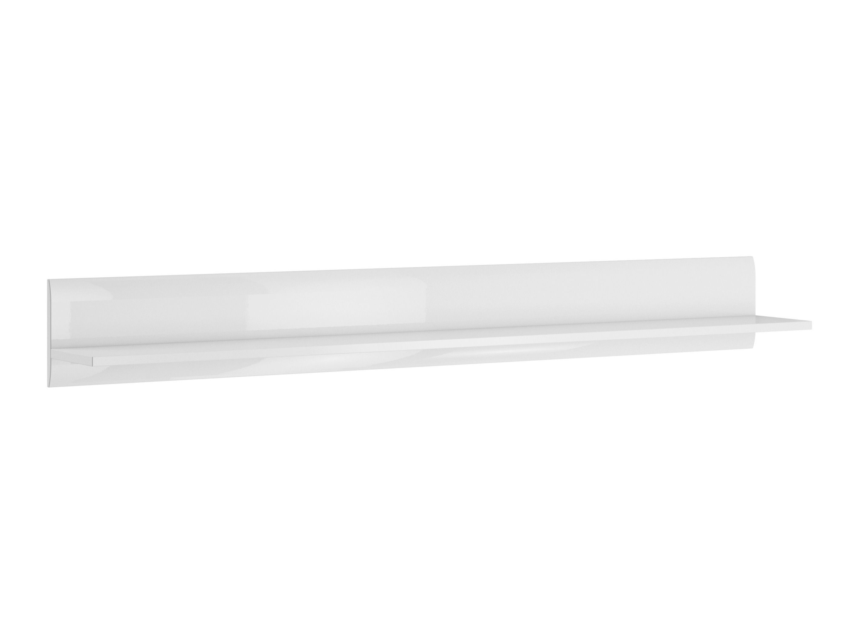 Wall shelf Ophsalu 101 (White + Glossy white)