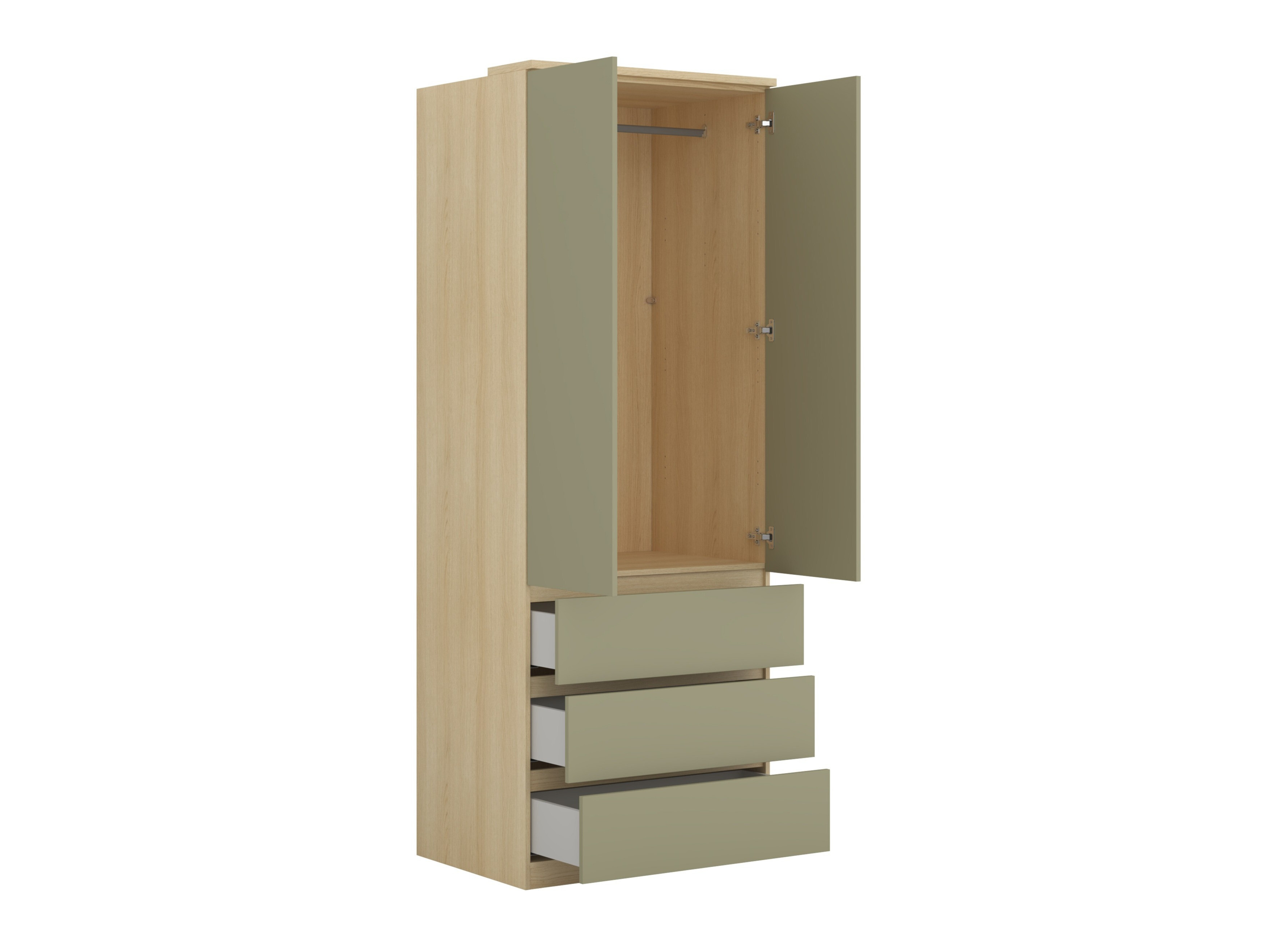 Wardrobe Nolcala 110 (Oak + Eucalyptus)