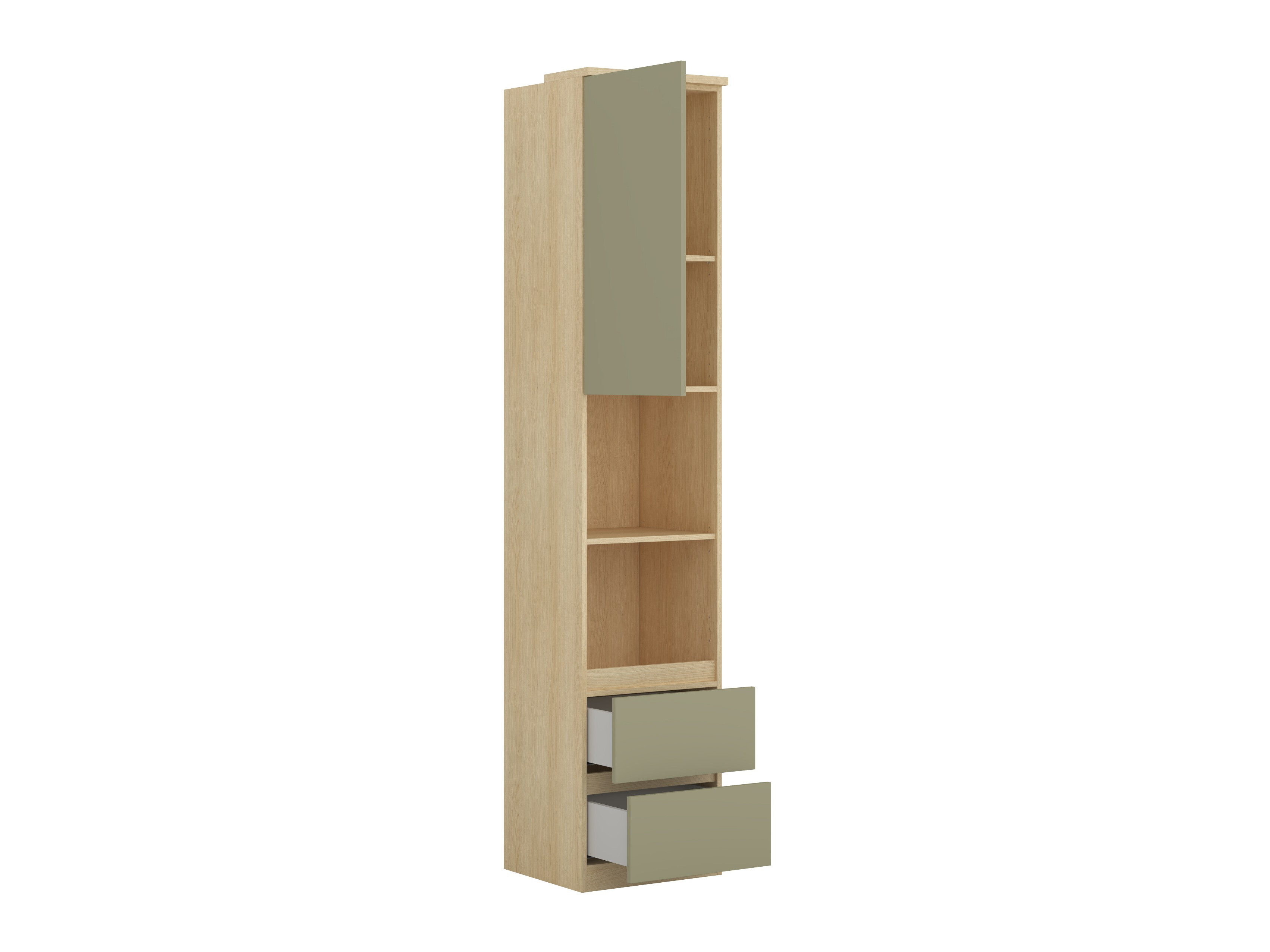 Bookcase Nolcala 112 (Oak + Eucalyptus)