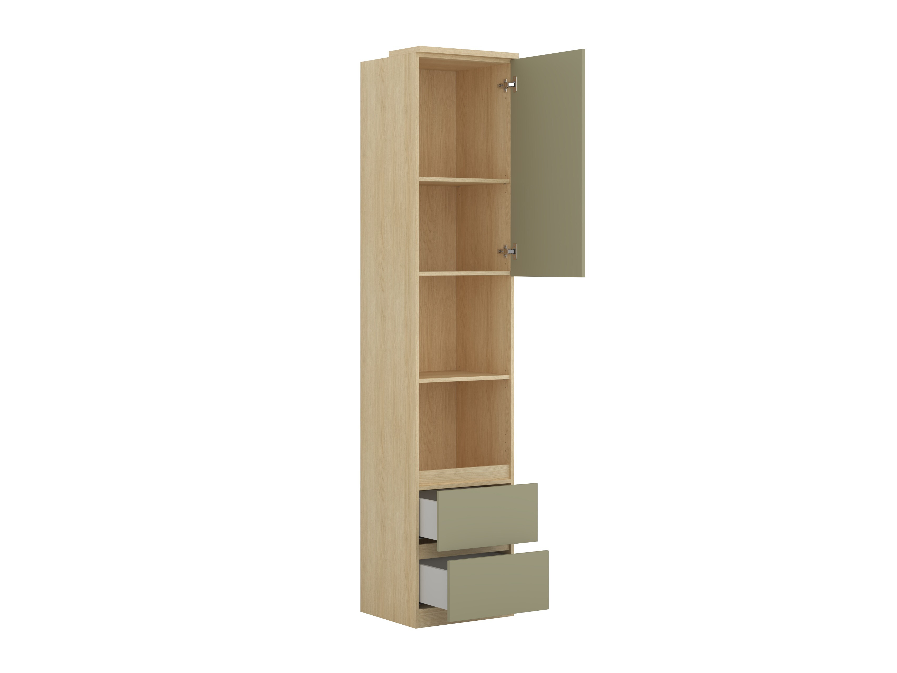 Bookcase Nolcala 112 (Oak + Eucalyptus)