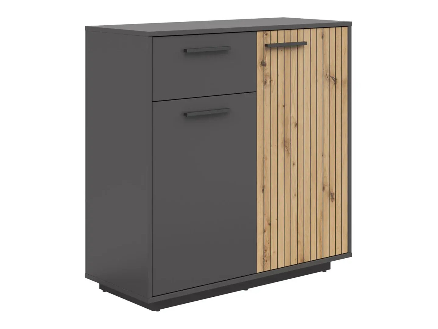 Chest of drawers Melvelo 102 (Anthracite + Artisan oak)