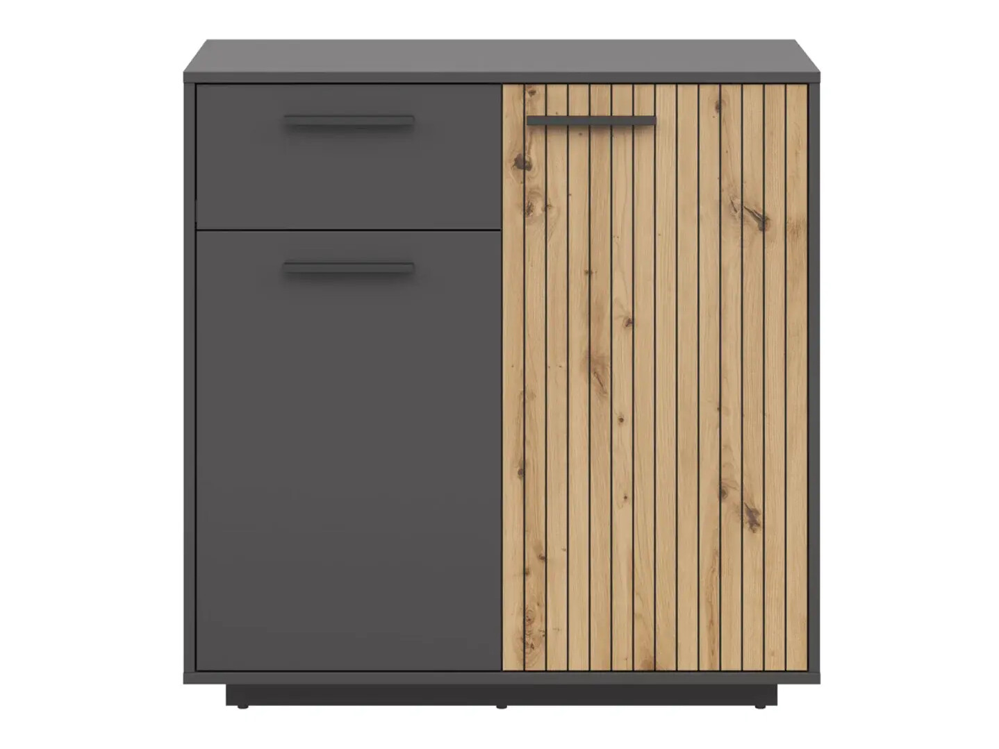 Chest of drawers Melvelo 102 (Anthracite + Artisan oak)