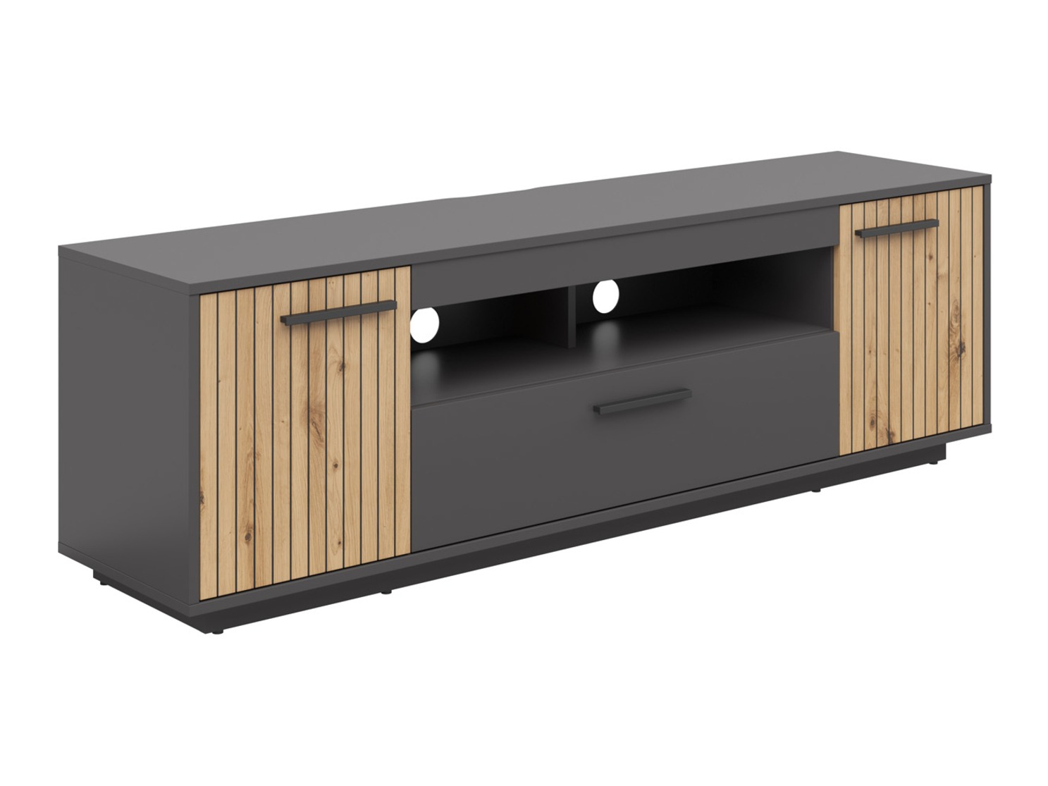 TV stand Melvelo 103 (Anthracite + Artisan oak)