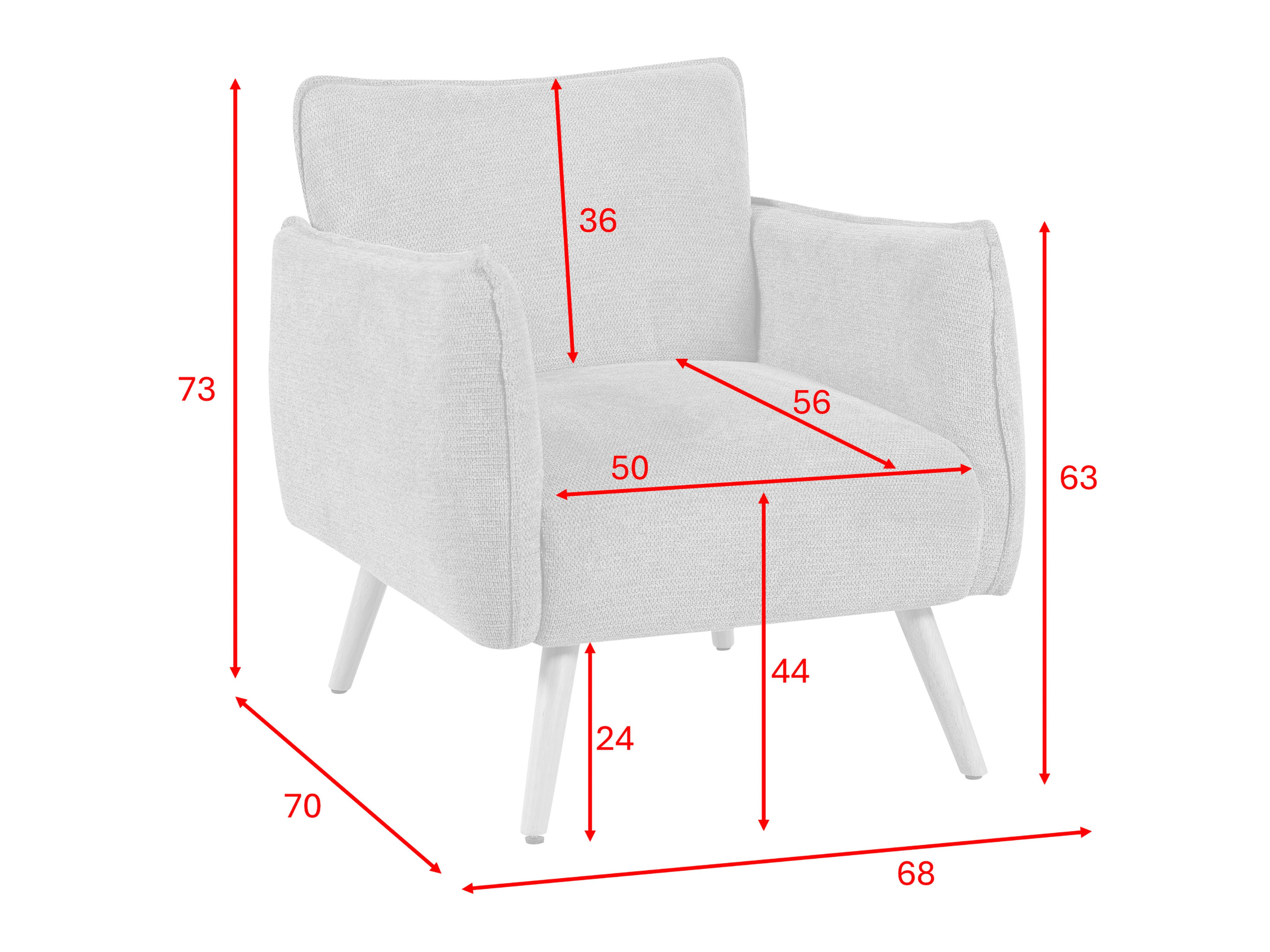 Armchair Anaheim 123 (Light green)