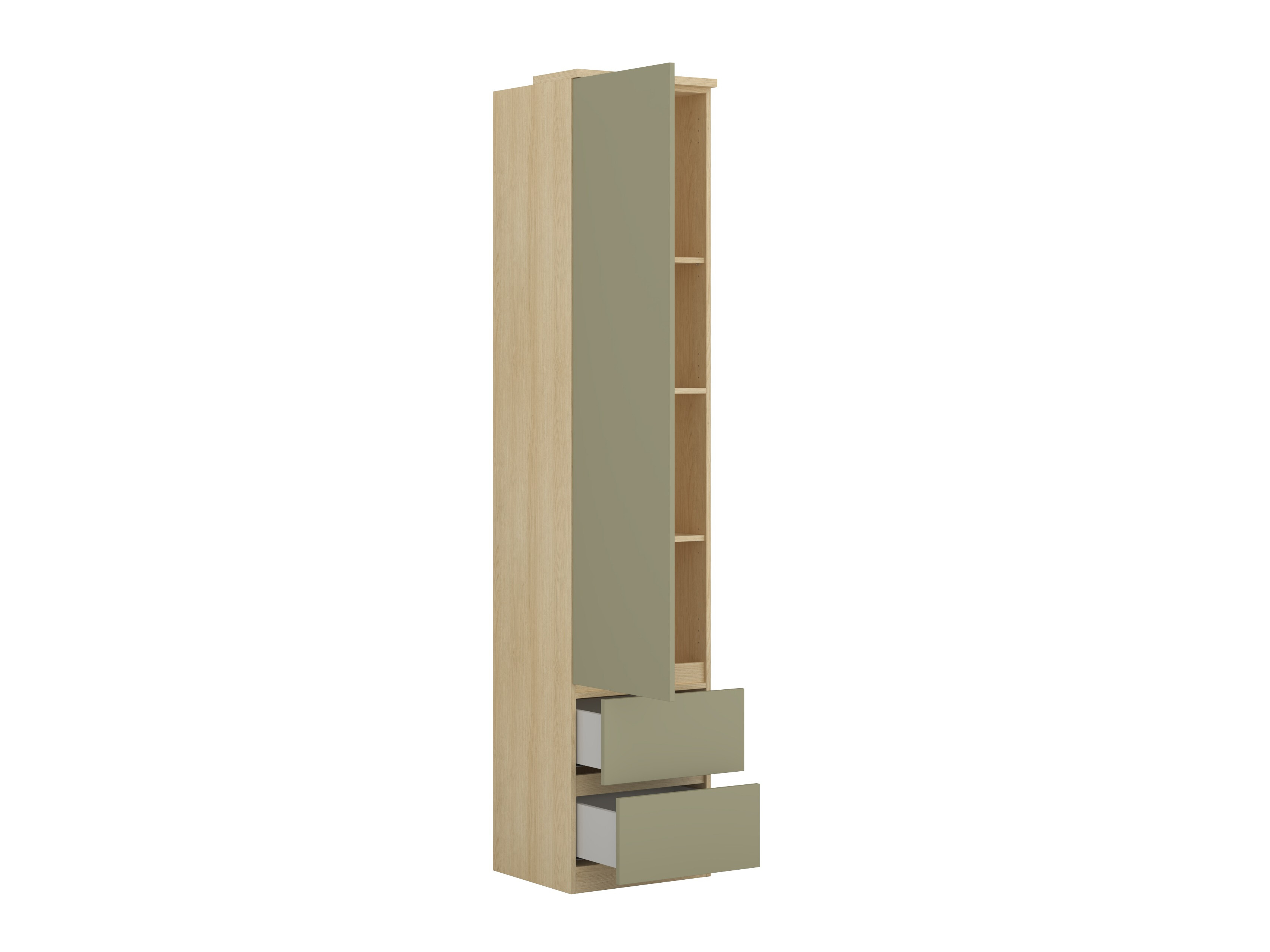 Bookcase Nolcala 115 (Oak + Eucalyptus)