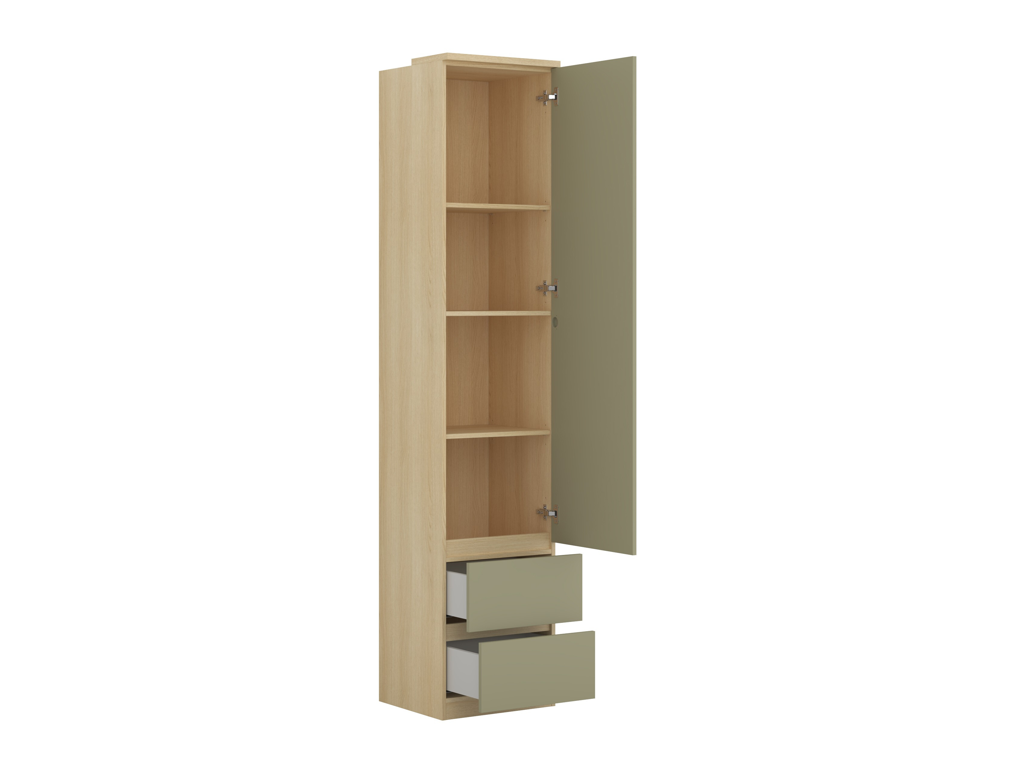 Bookcase Nolcala 115 (Oak + Eucalyptus)