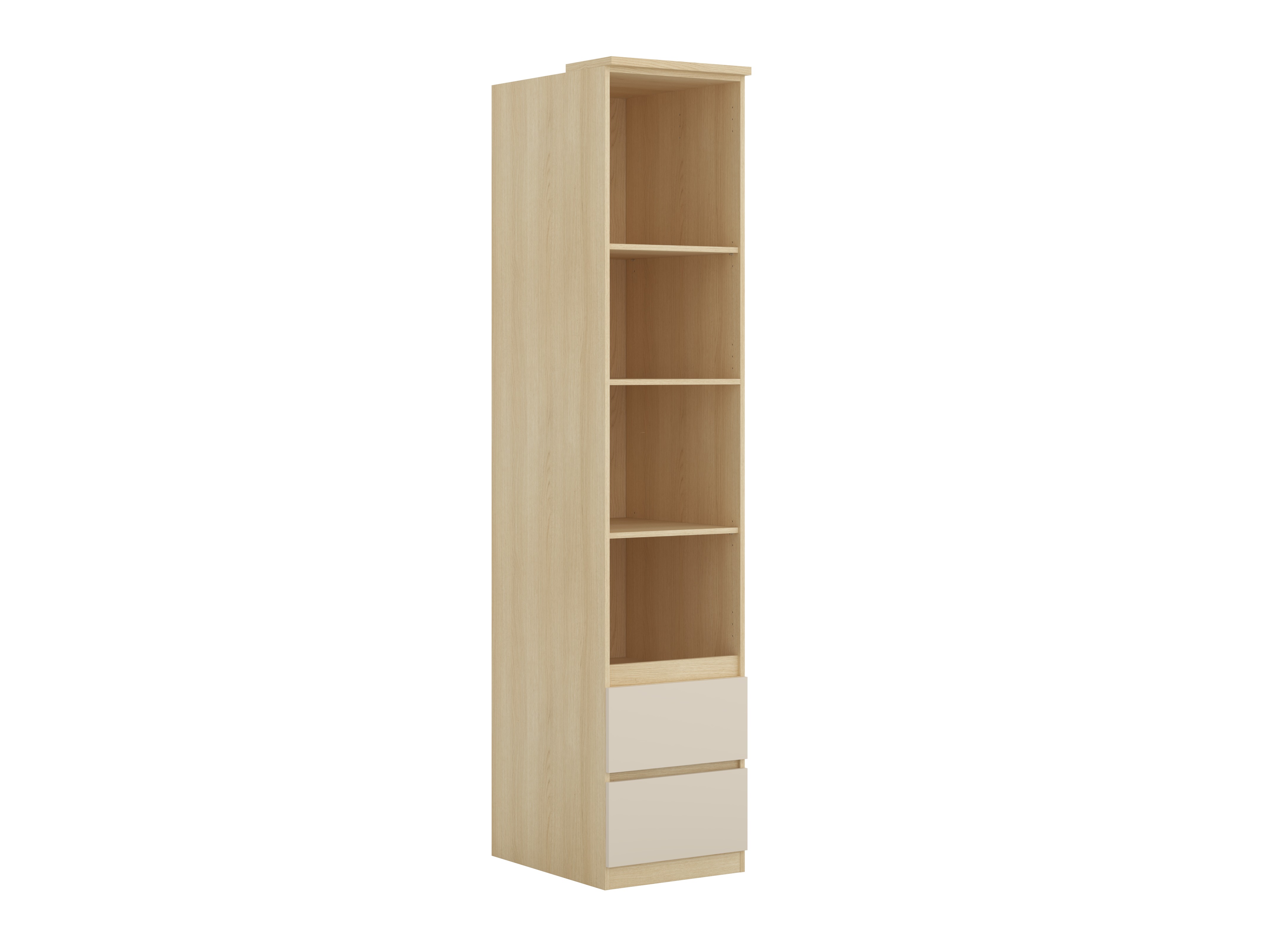 Bookcase Nolcala 117 (Oak + Beige)