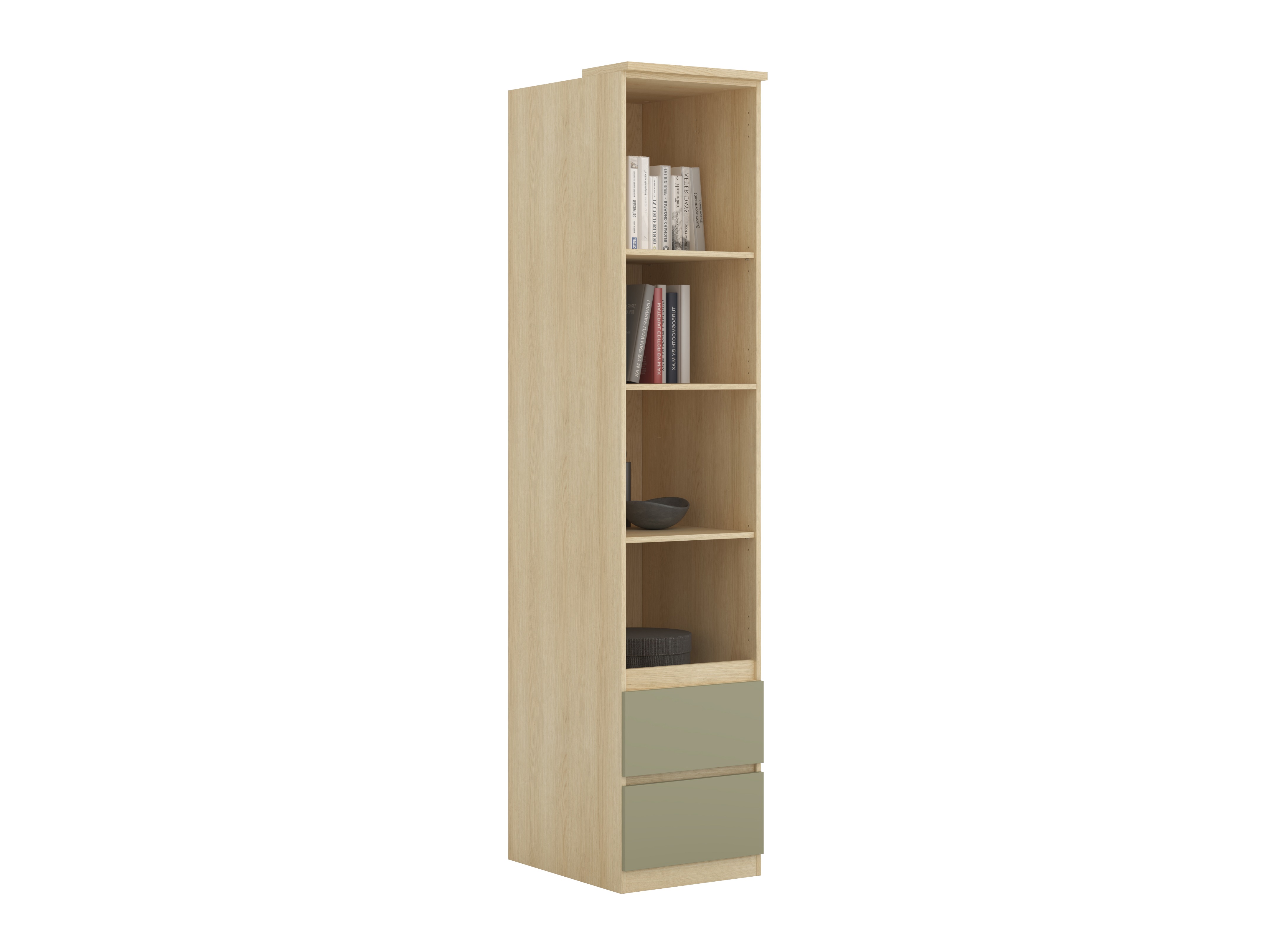 Bookcase Nolcala 117 (Oak + Eucalyptus)