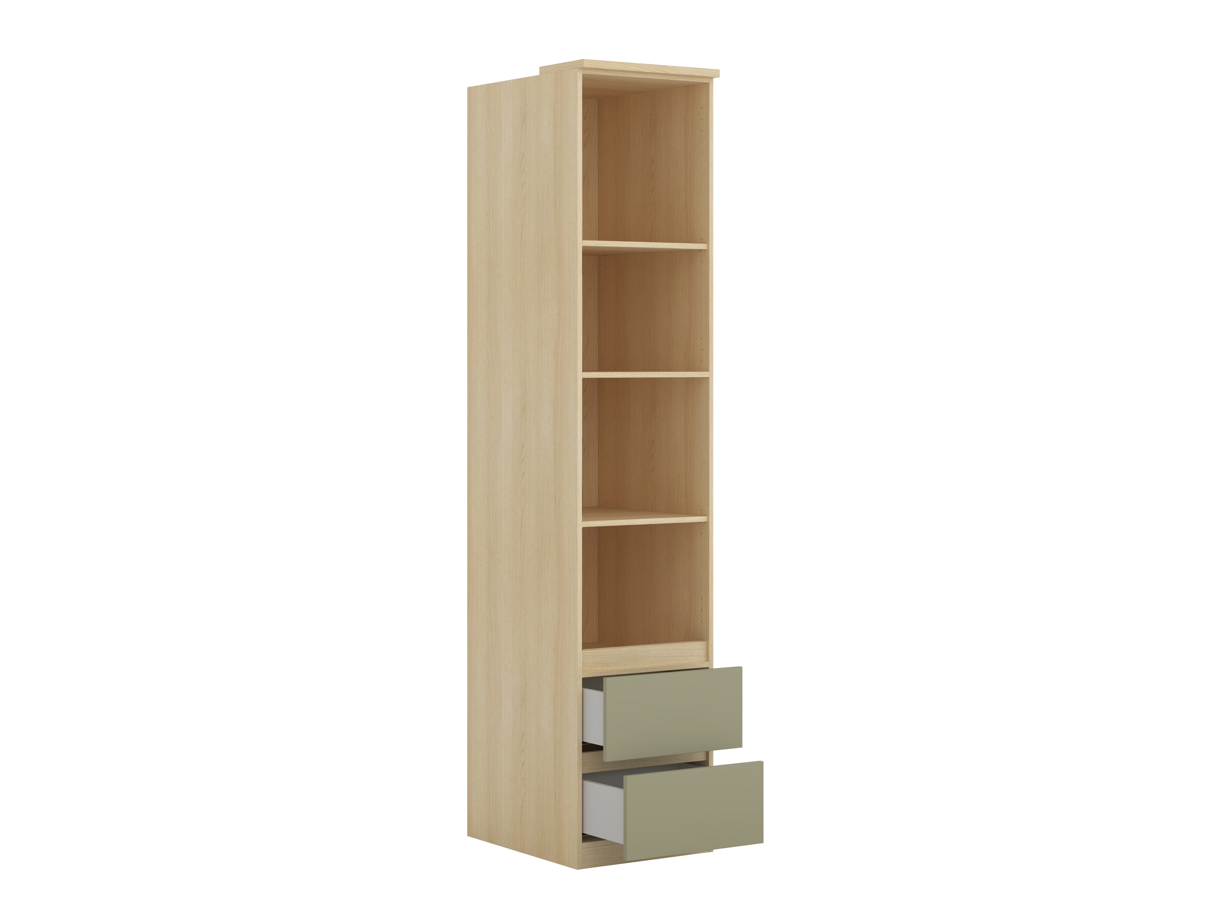 Bookcase Nolcala 117 (Oak + Eucalyptus)