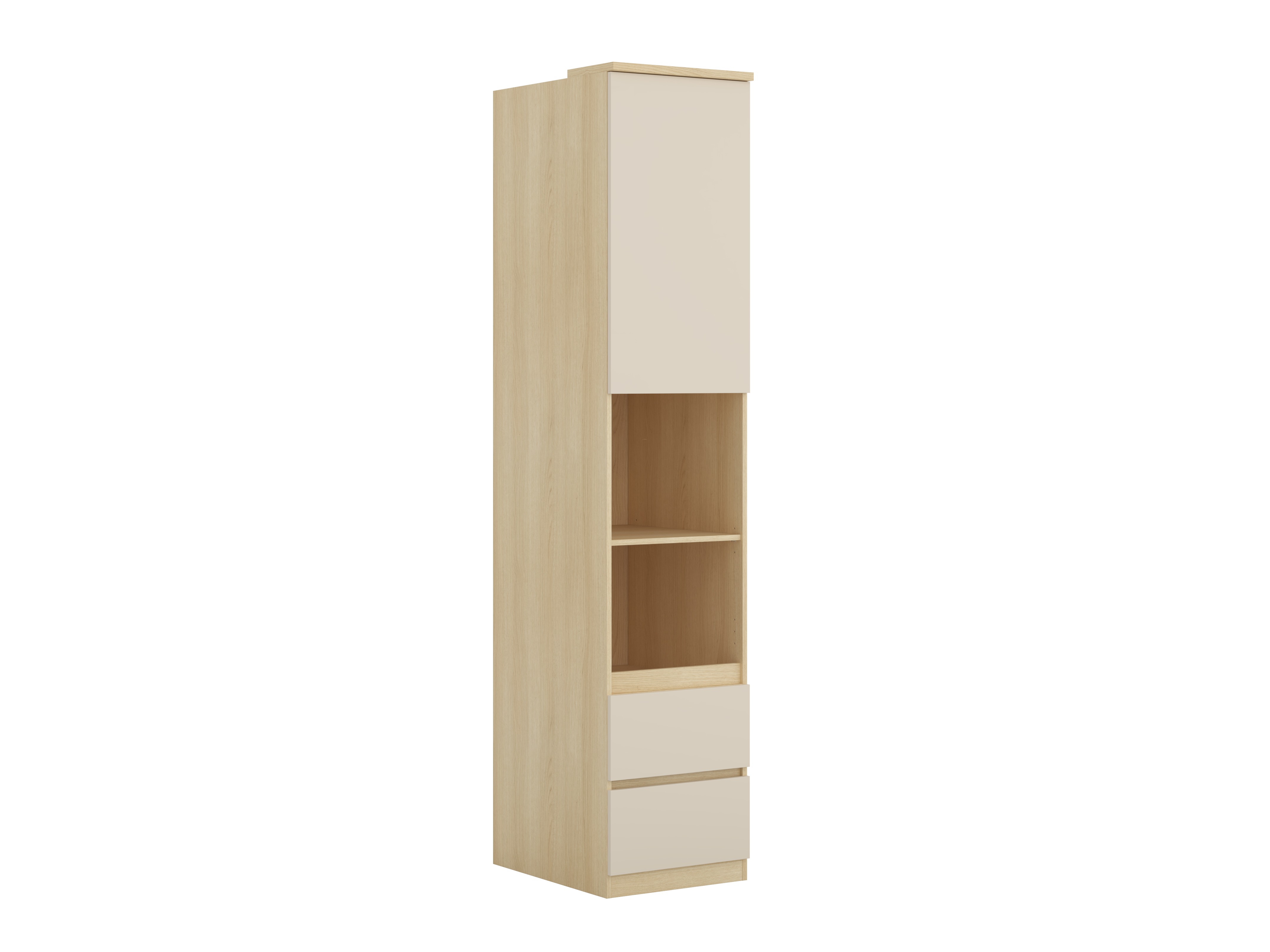 Bookcase Nolcala 118 (Oak + Beige)