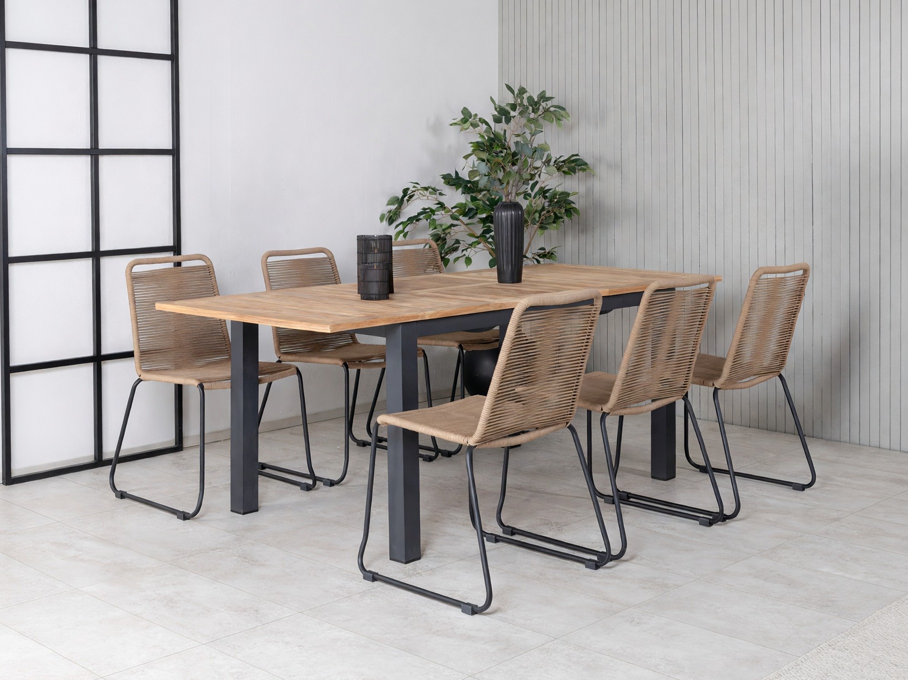 Table and chairs set Dallas 5202