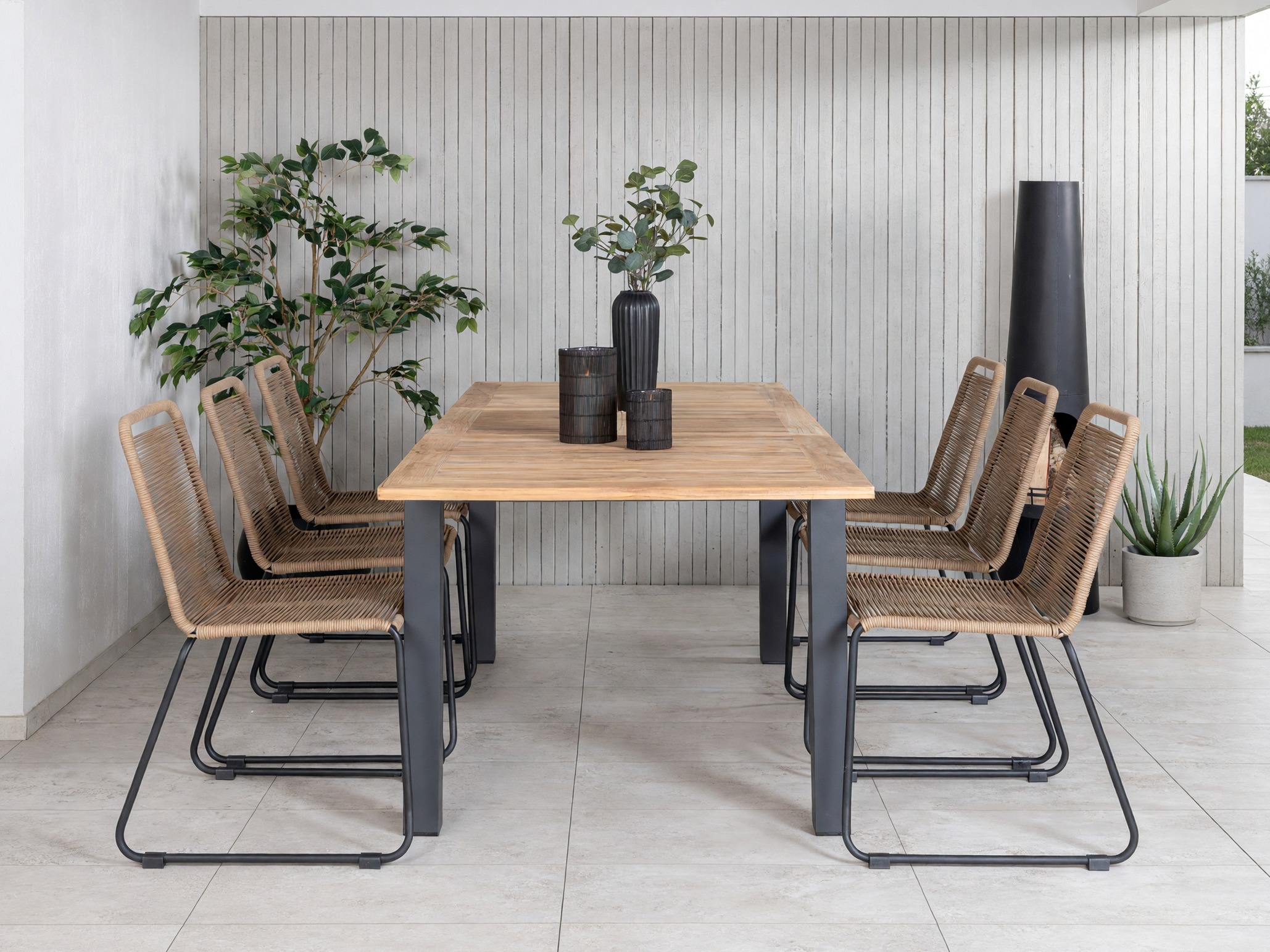 Table and chairs set Dallas 5202