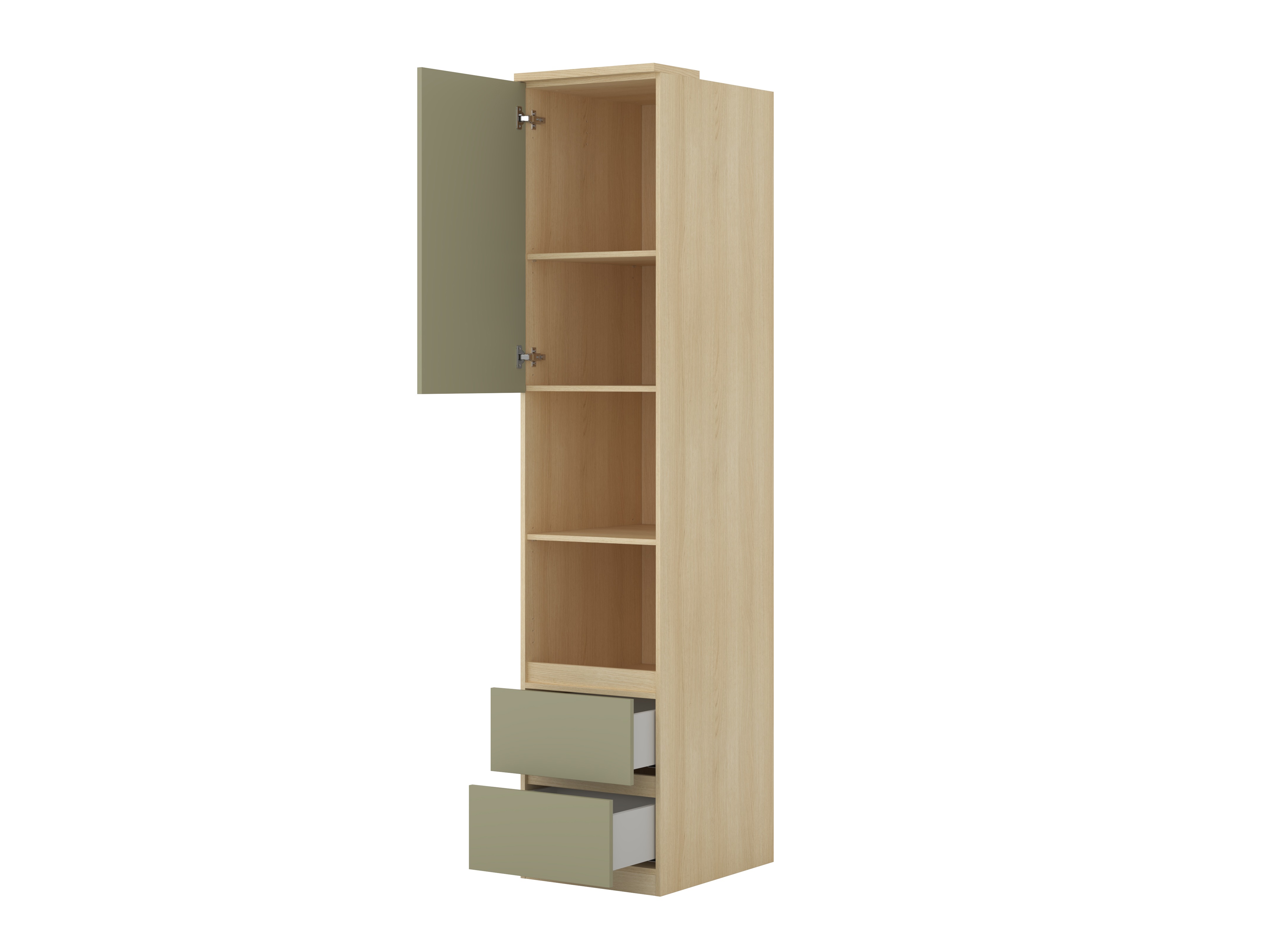 Bookcase Nolcala 118 (Oak + Eucalyptus)