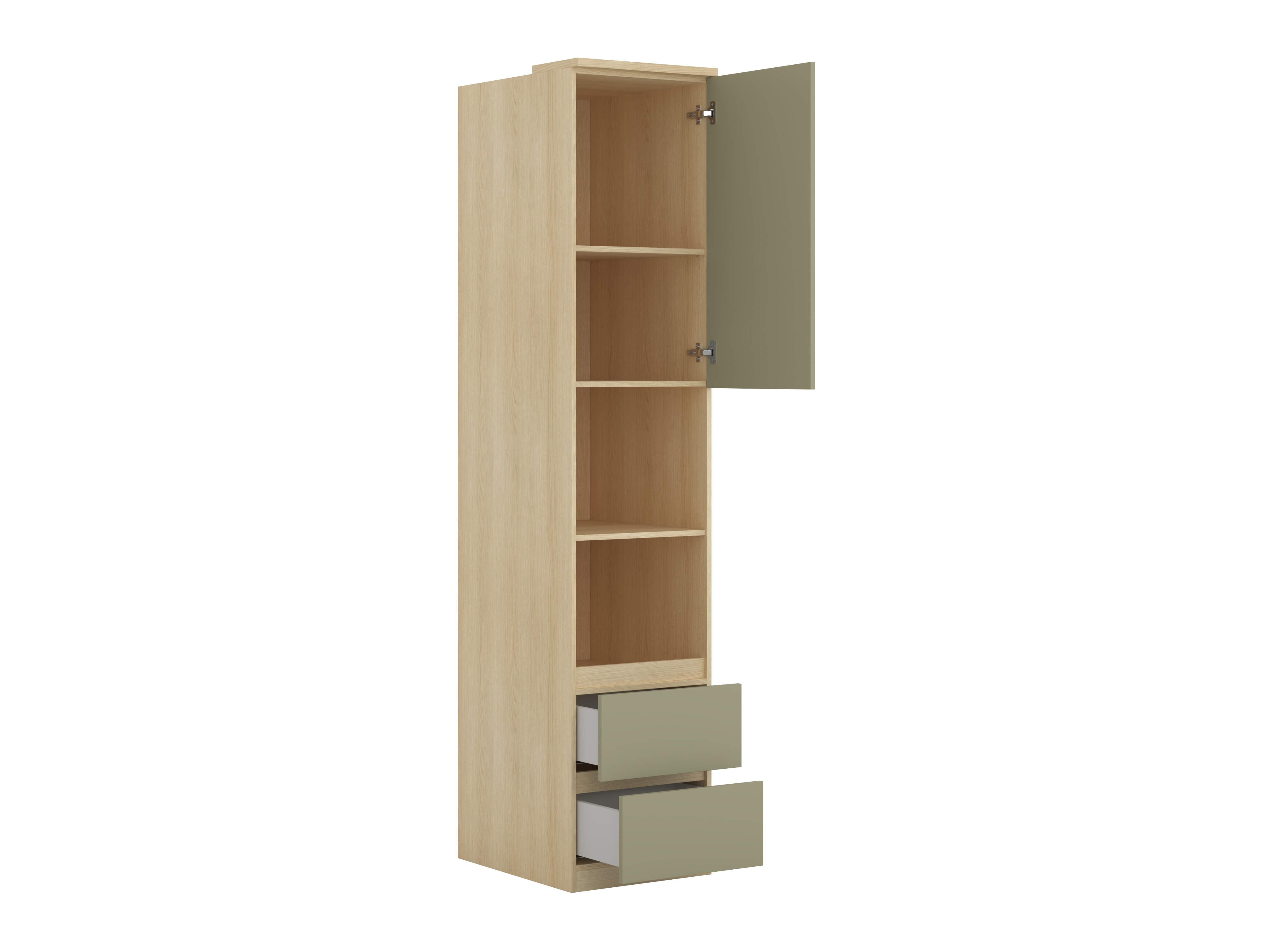 Bookcase Nolcala 118 (Oak + Eucalyptus)