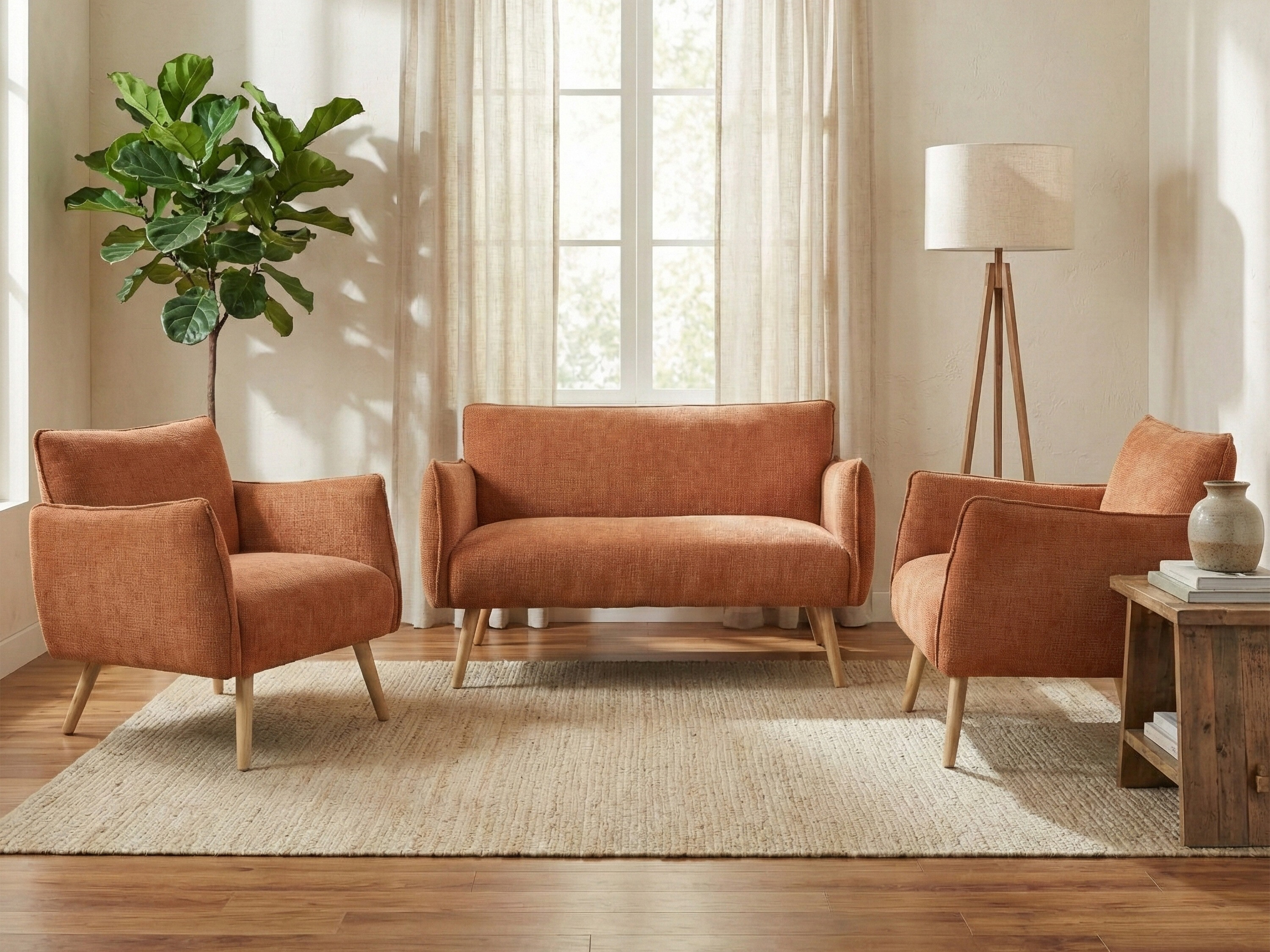 Sofa Anaheim 124 (Orange)