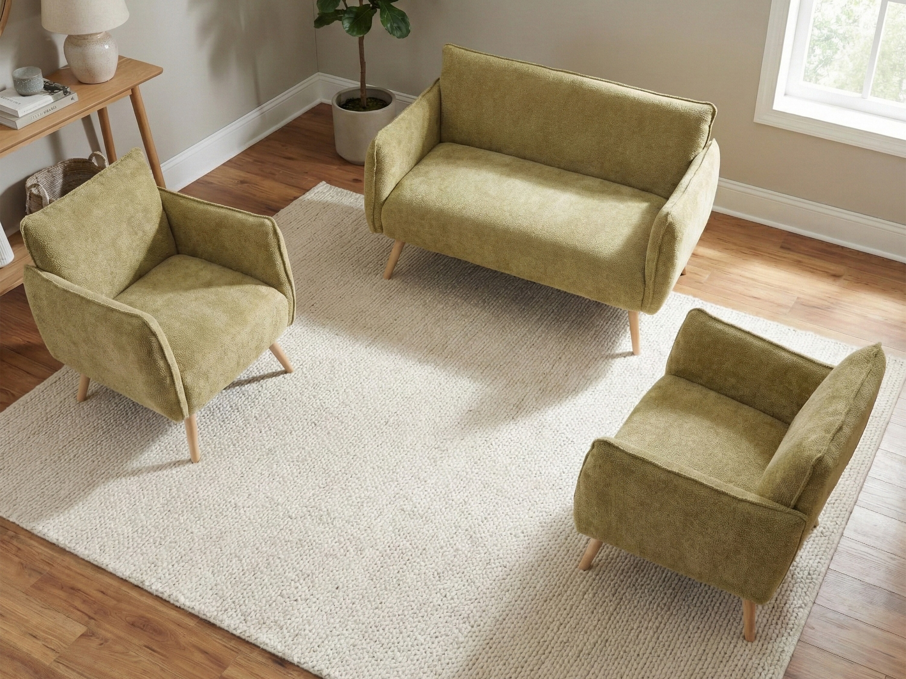 Upholstered furniture set Anaheim 125 (Light green)