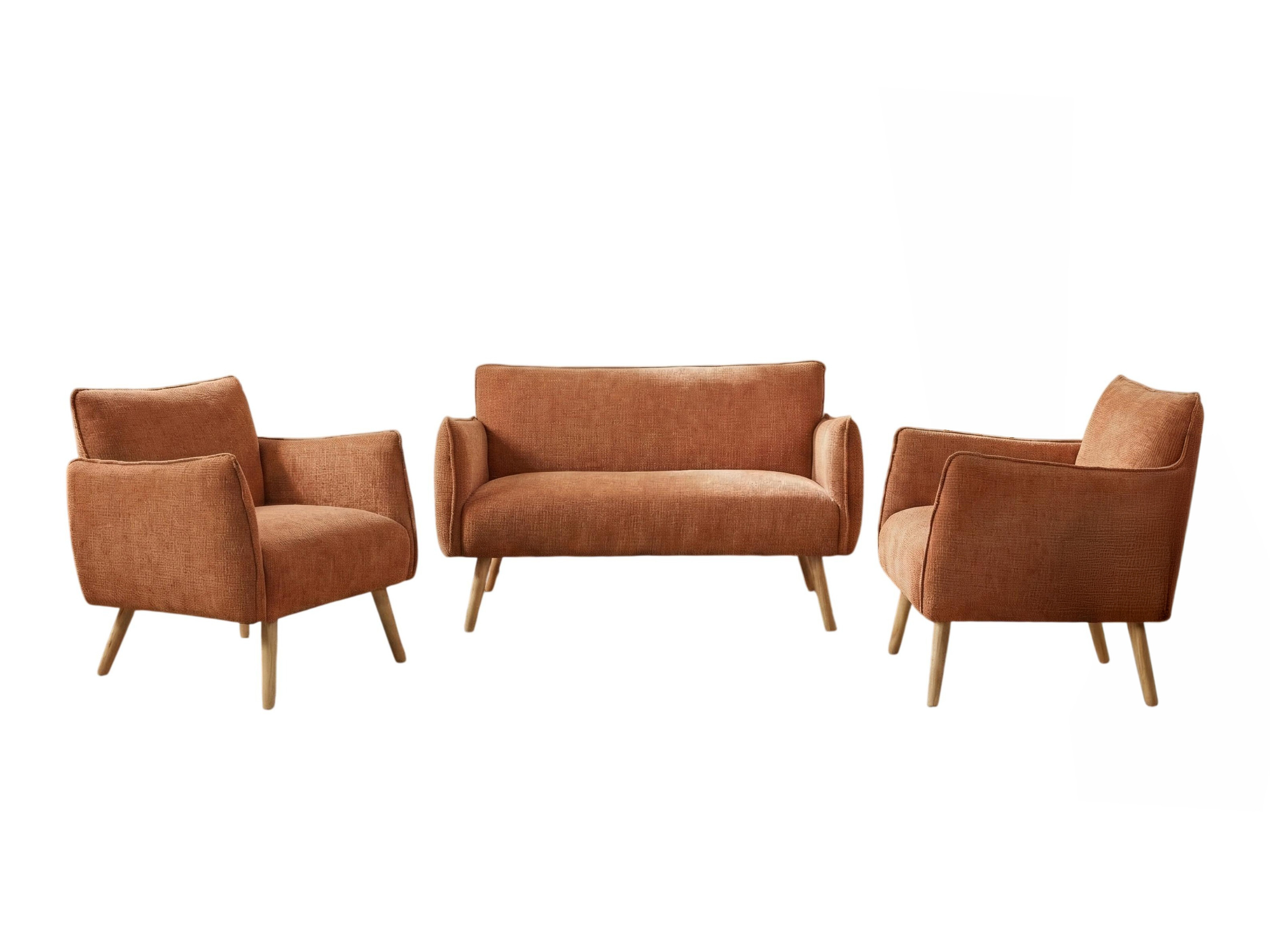 Upholstered furniture set Anaheim 125 (Orange)