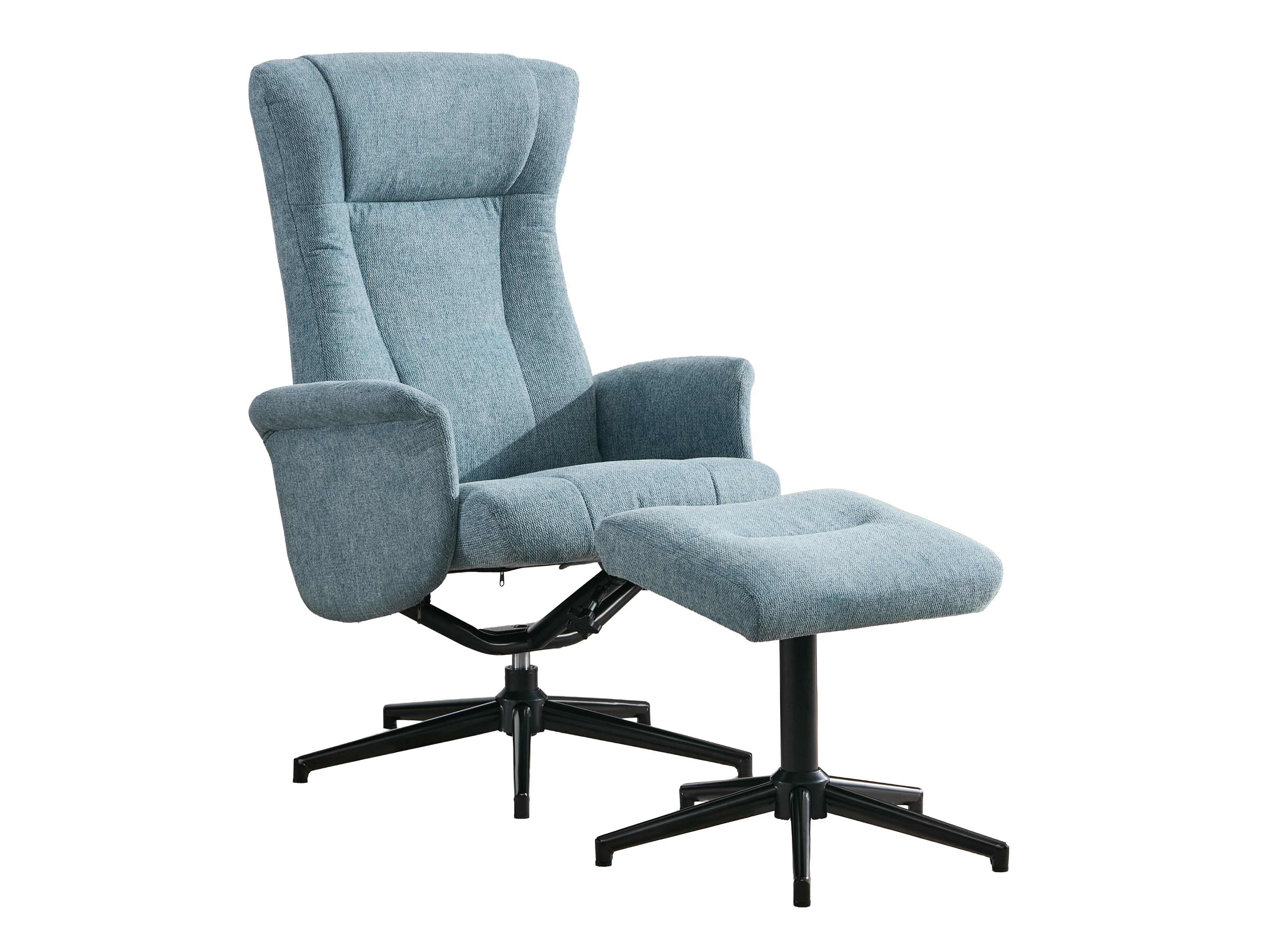 Armchair recliner Anaheim 126 (Light blue)