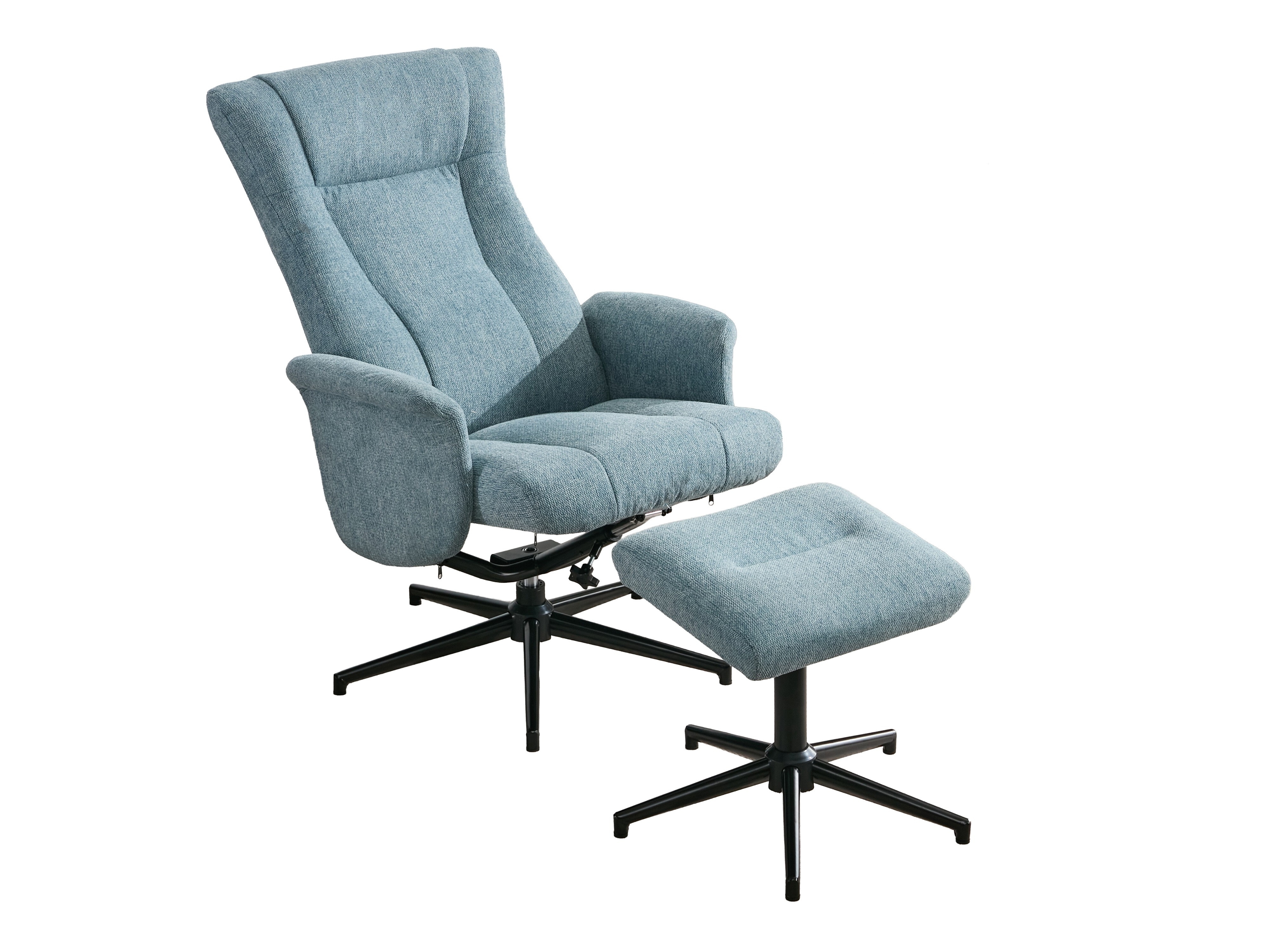 Armchair recliner Anaheim 126 (Light blue)