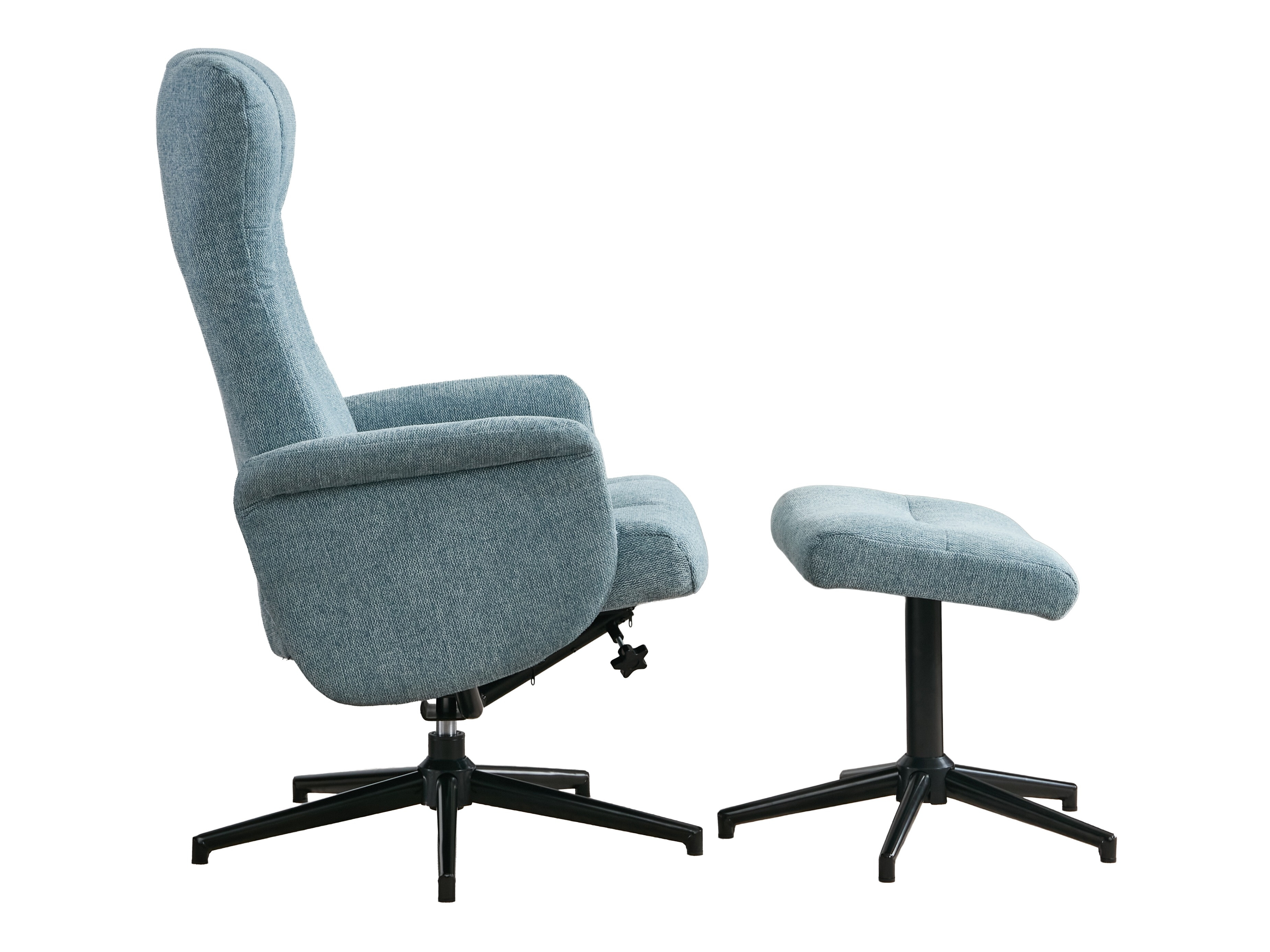 Armchair recliner Anaheim 126 (Light blue)