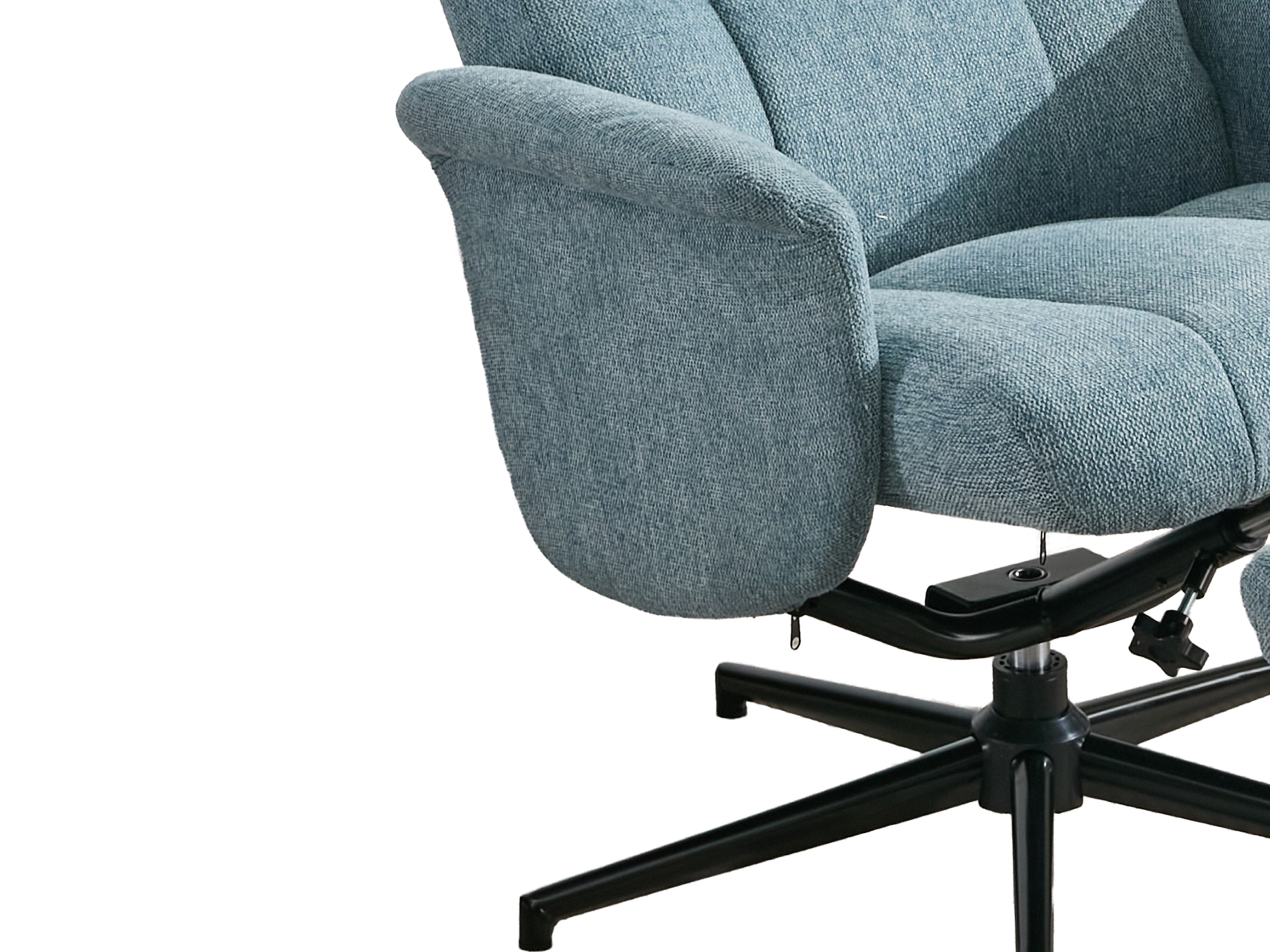 Armchair recliner Anaheim 126 (Light blue)