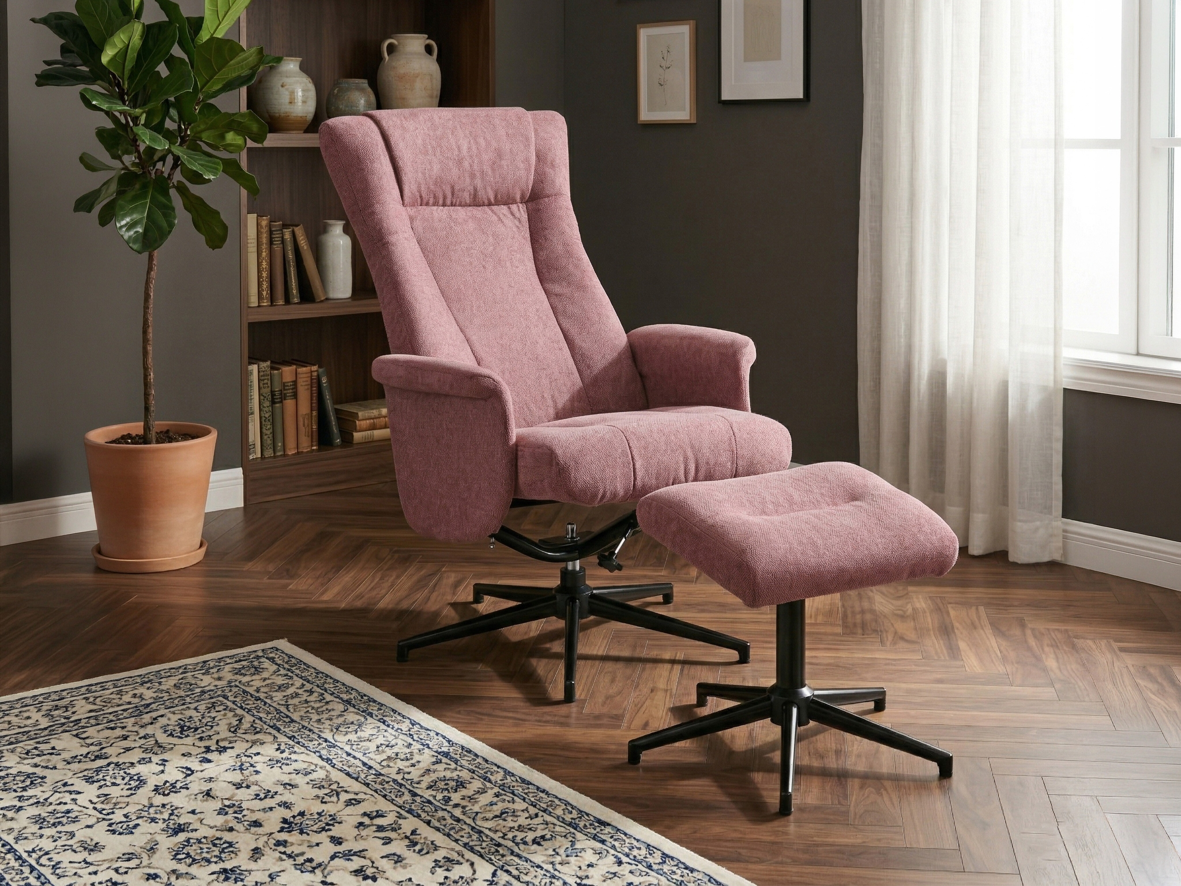 Armchair recliner Anaheim 126 (Pink)