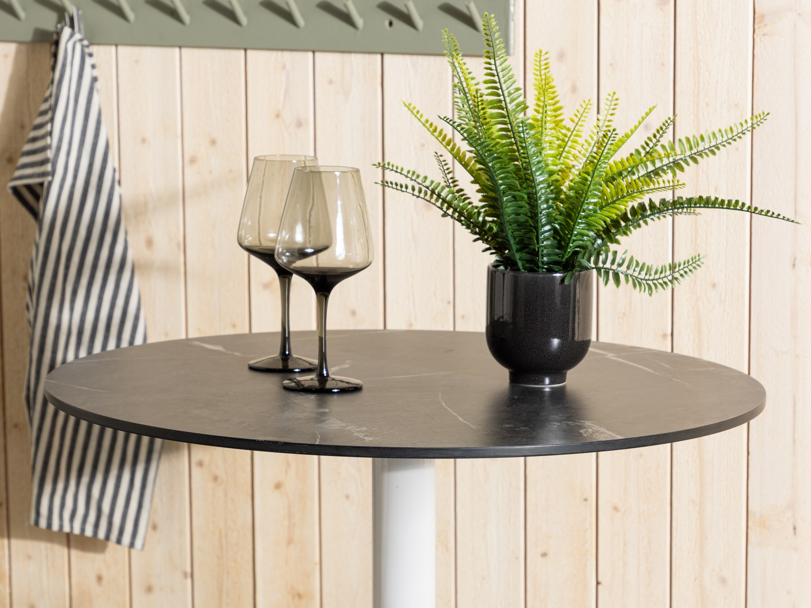 Outdoor bar table Dallas 5201 (White + Black)