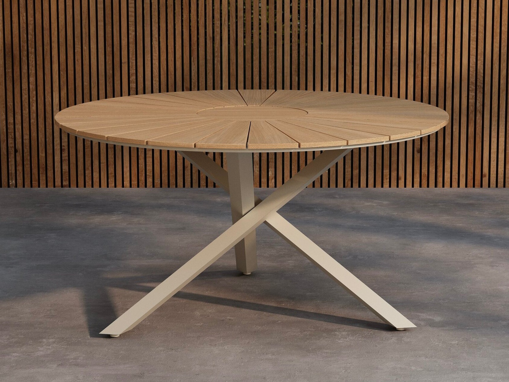 Outdoor table Dallas 5223 (Beige + Teak)