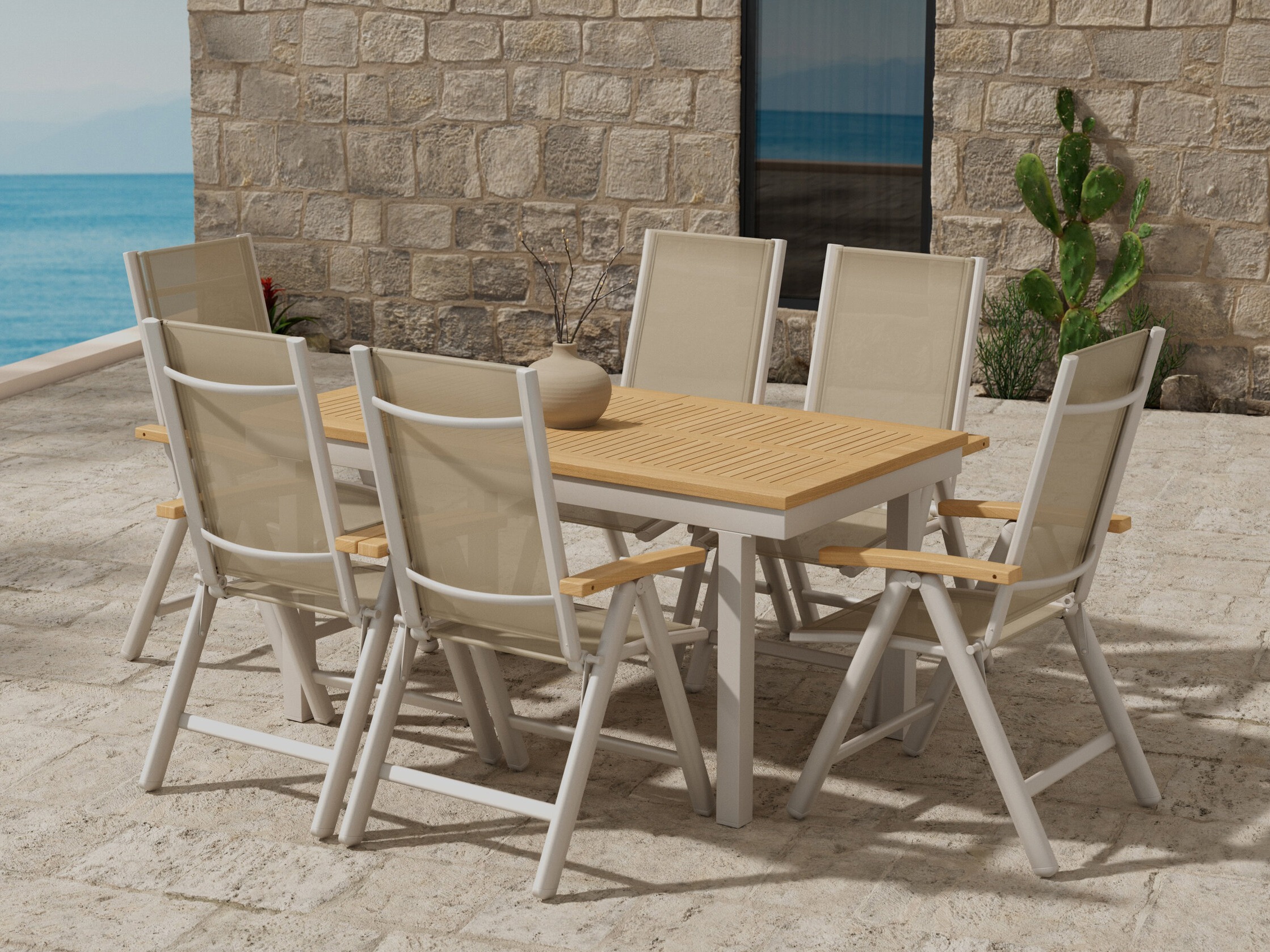 Table and chairs set Dallas 5204