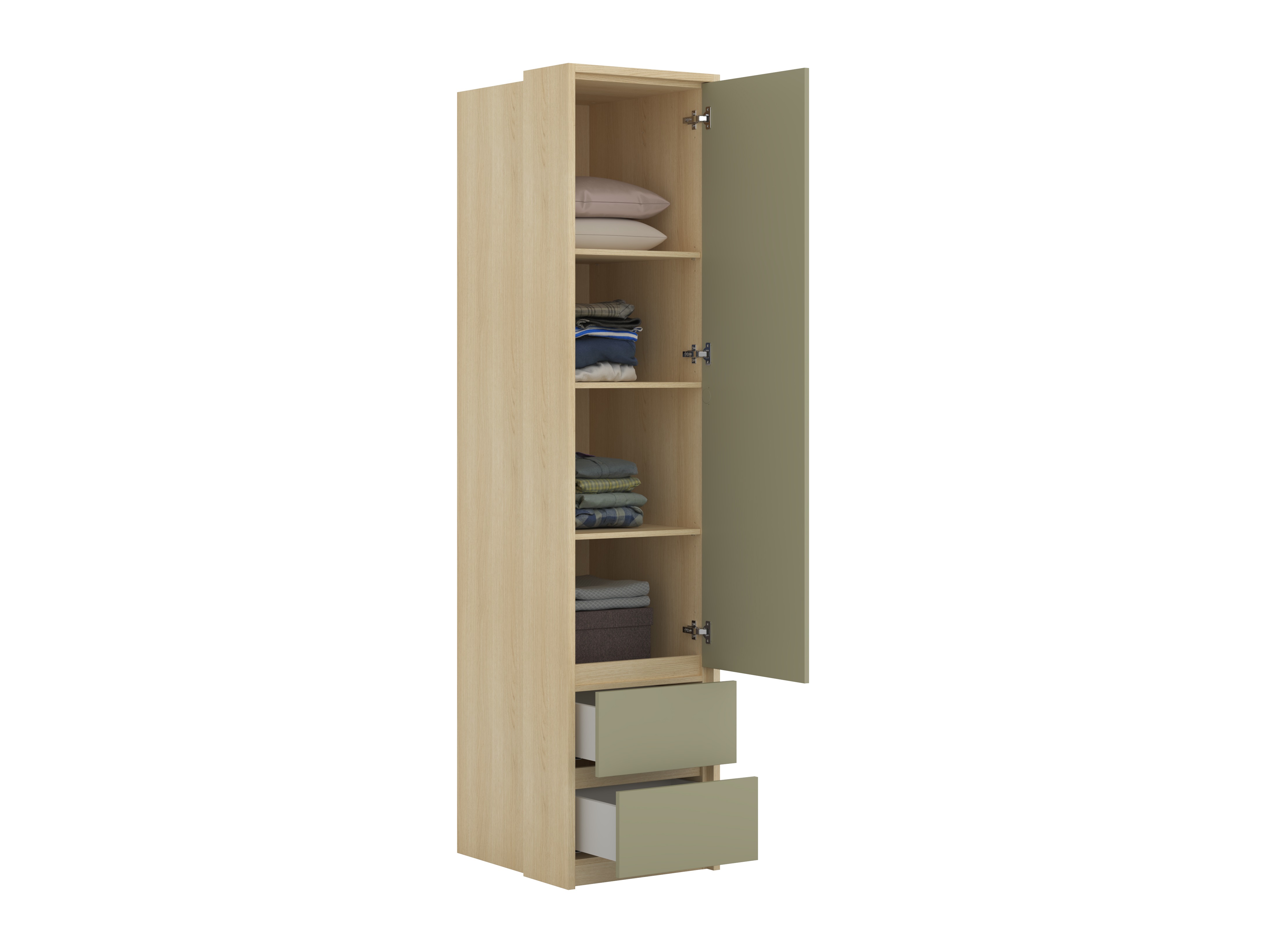 Wardrobe Nolcala 119 (Oak + Eucalyptus)