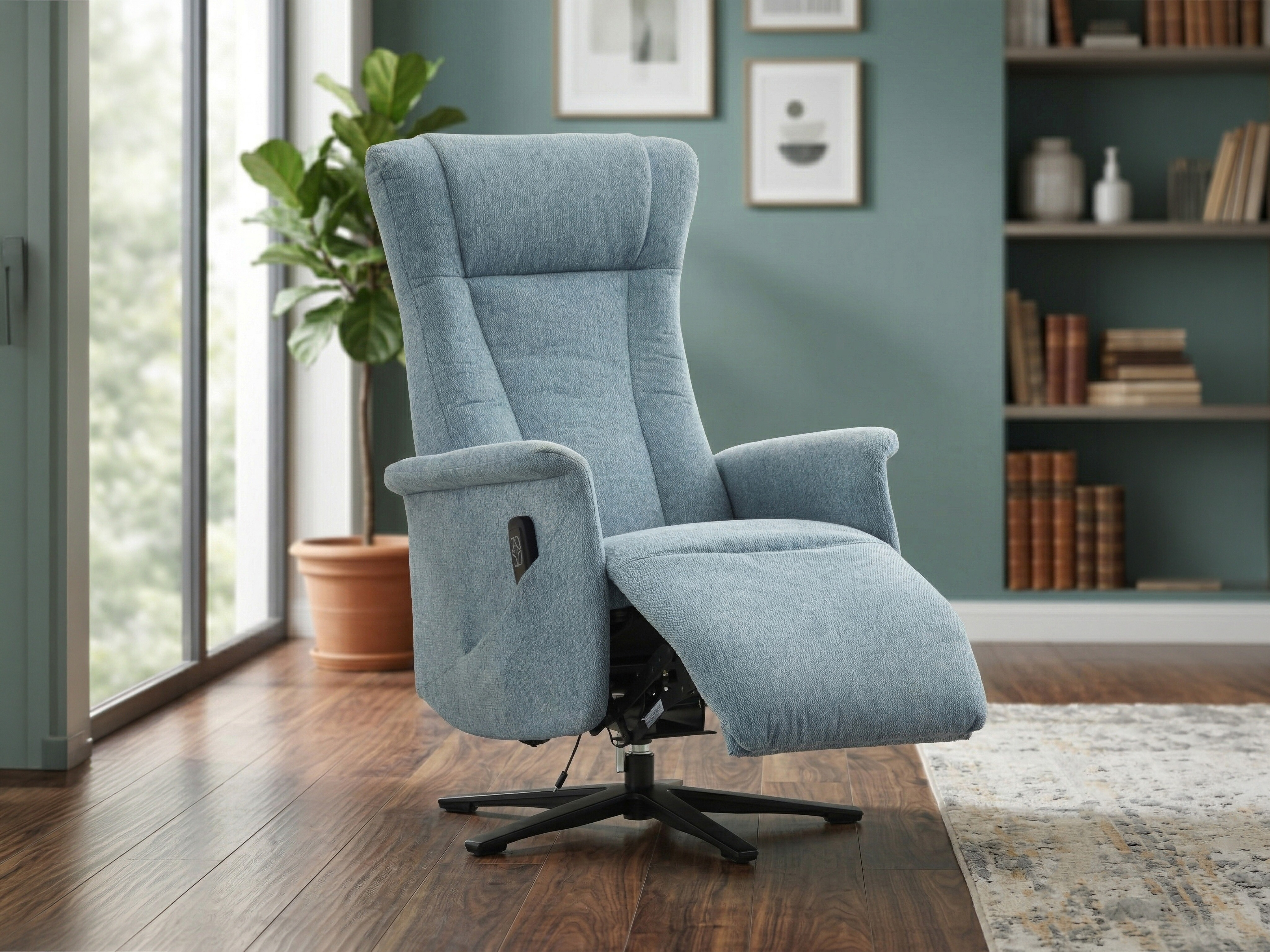 Armchair recliner Anaheim 127 (Light blue)