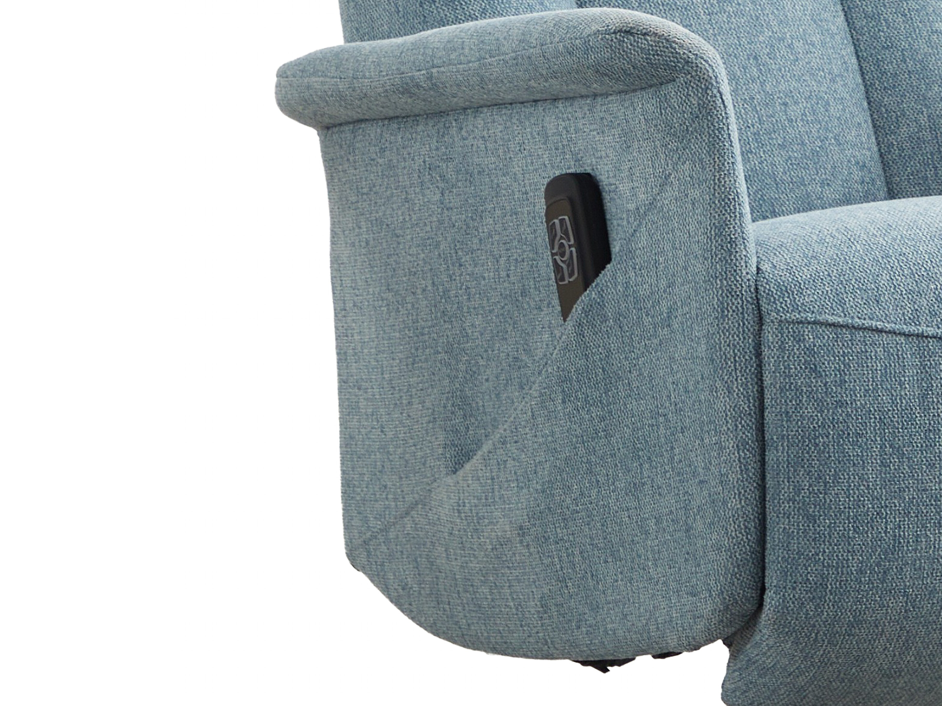 Armchair recliner Anaheim 127 (Light blue)