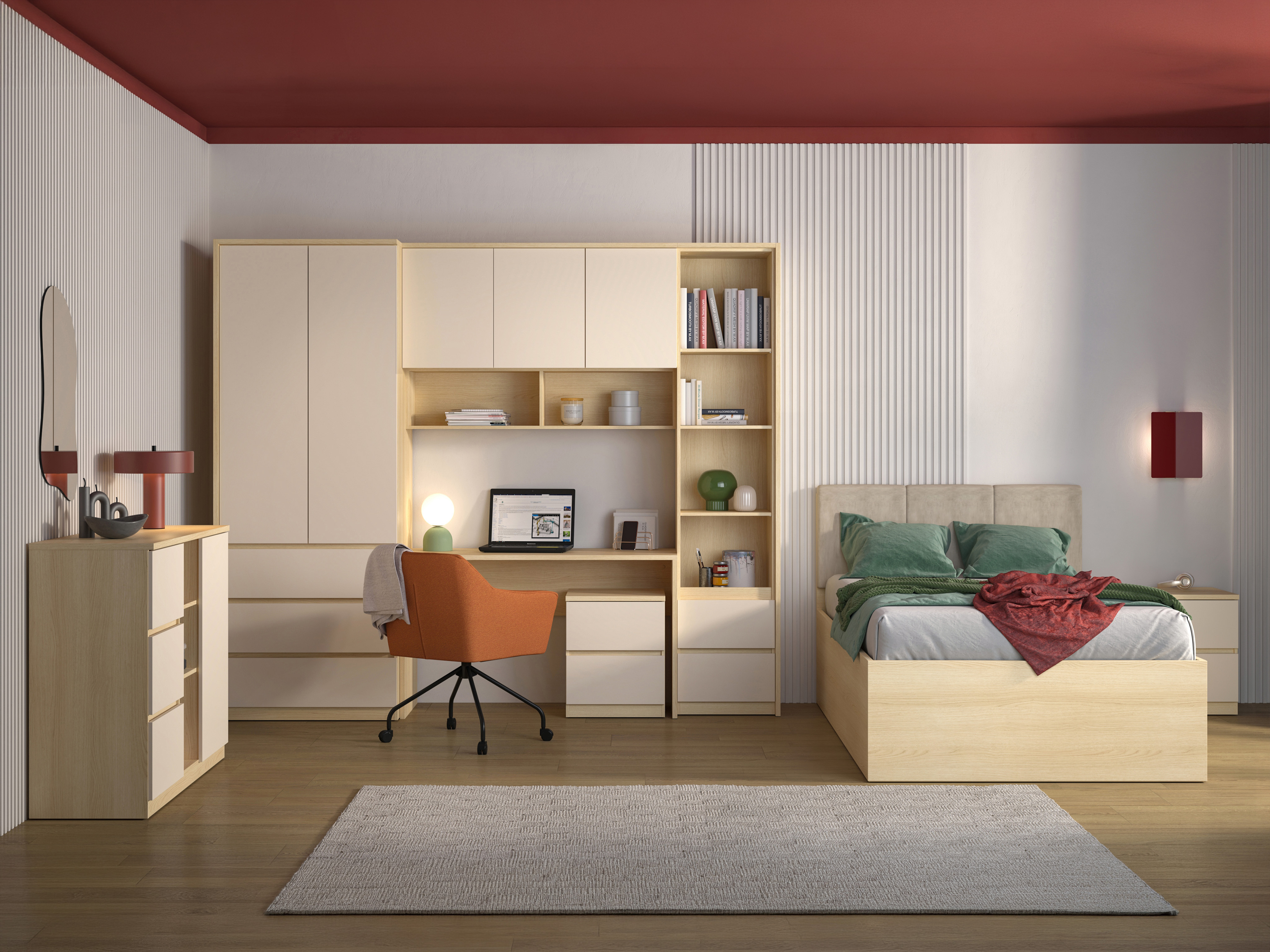 Furniture set Nolcala 123 (Oak + Beige)