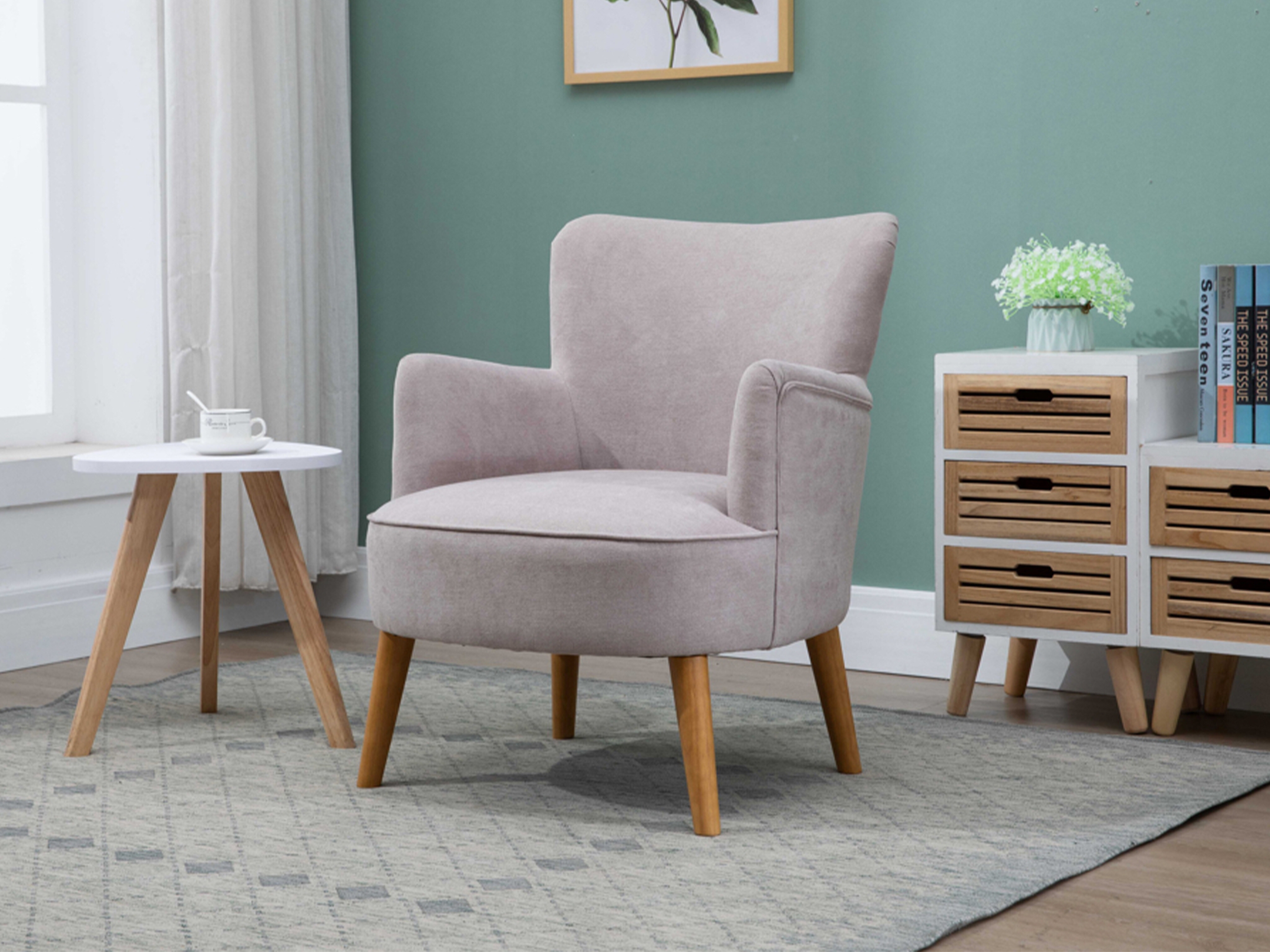 Armchair Anaheim 129 (Light grey)