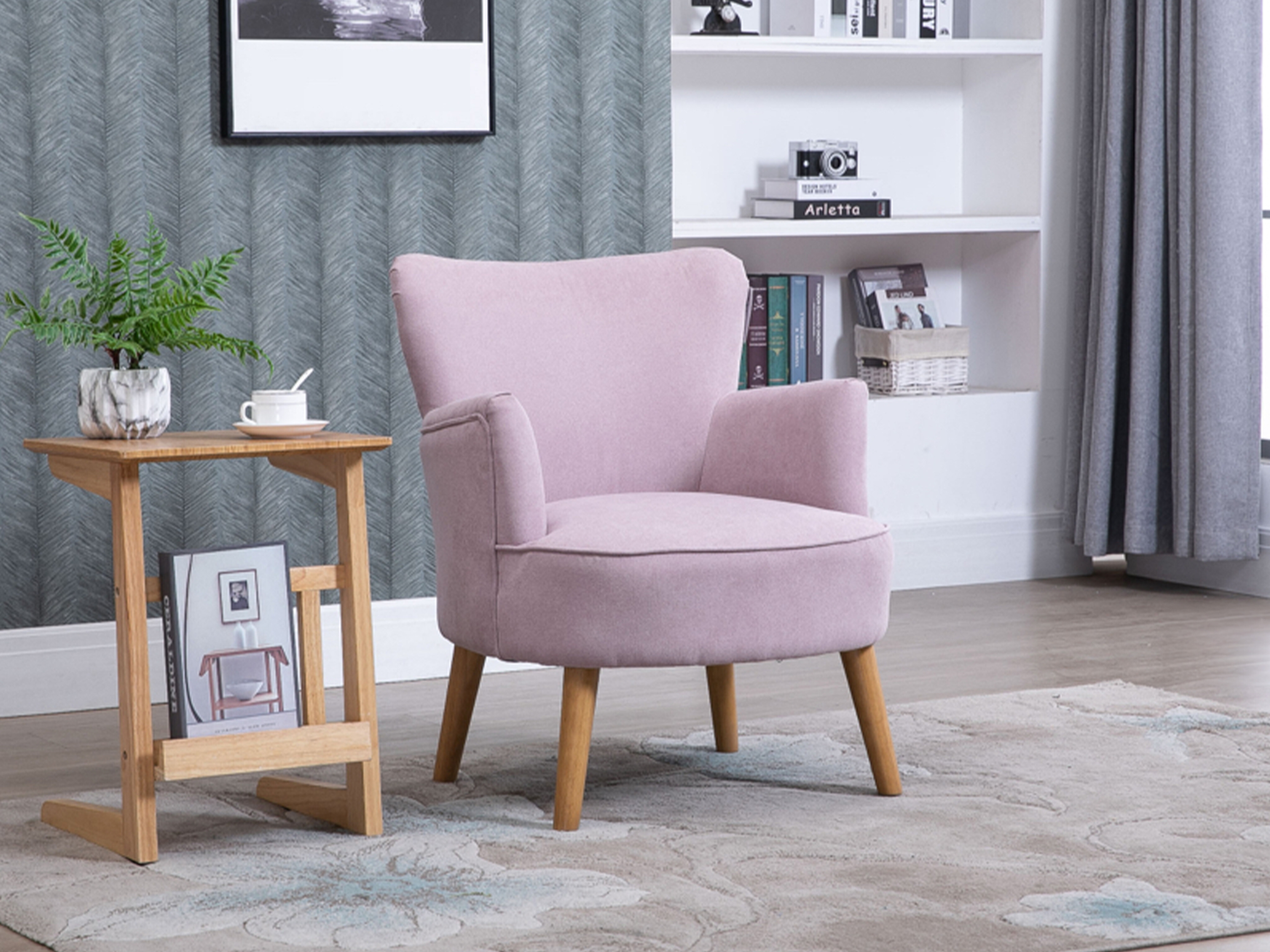 Armchair Anaheim 129 (Light pink)