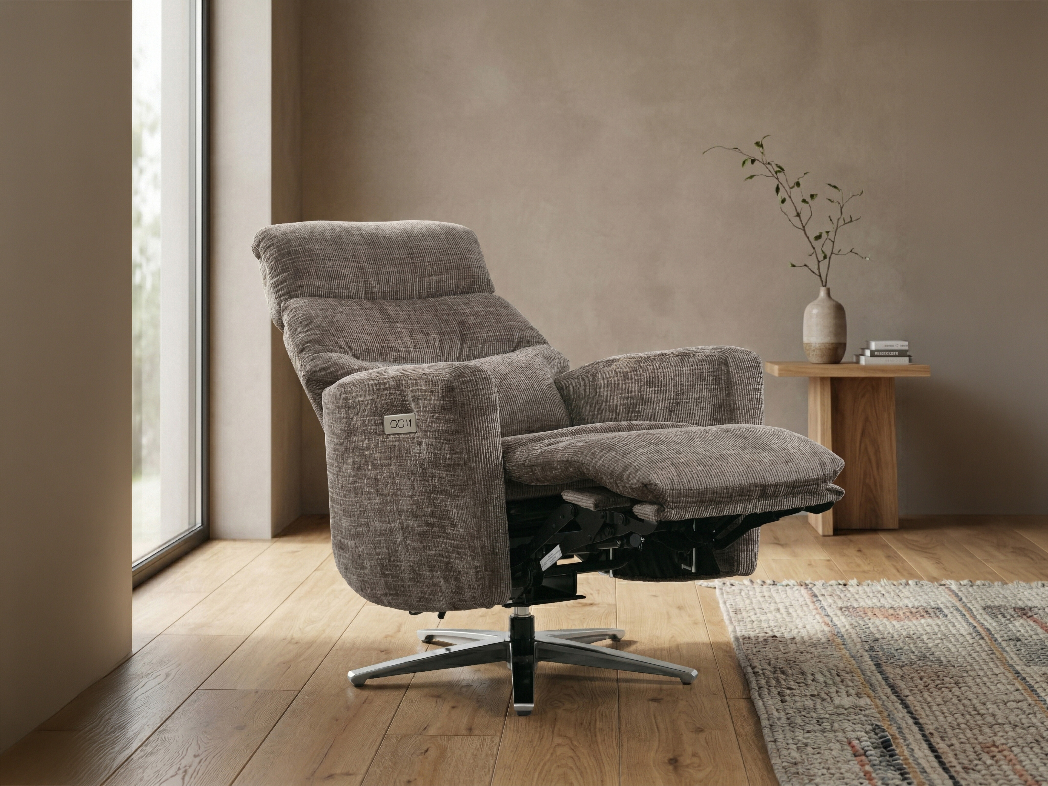 Armchair recliner Anaheim 130 (Brown)