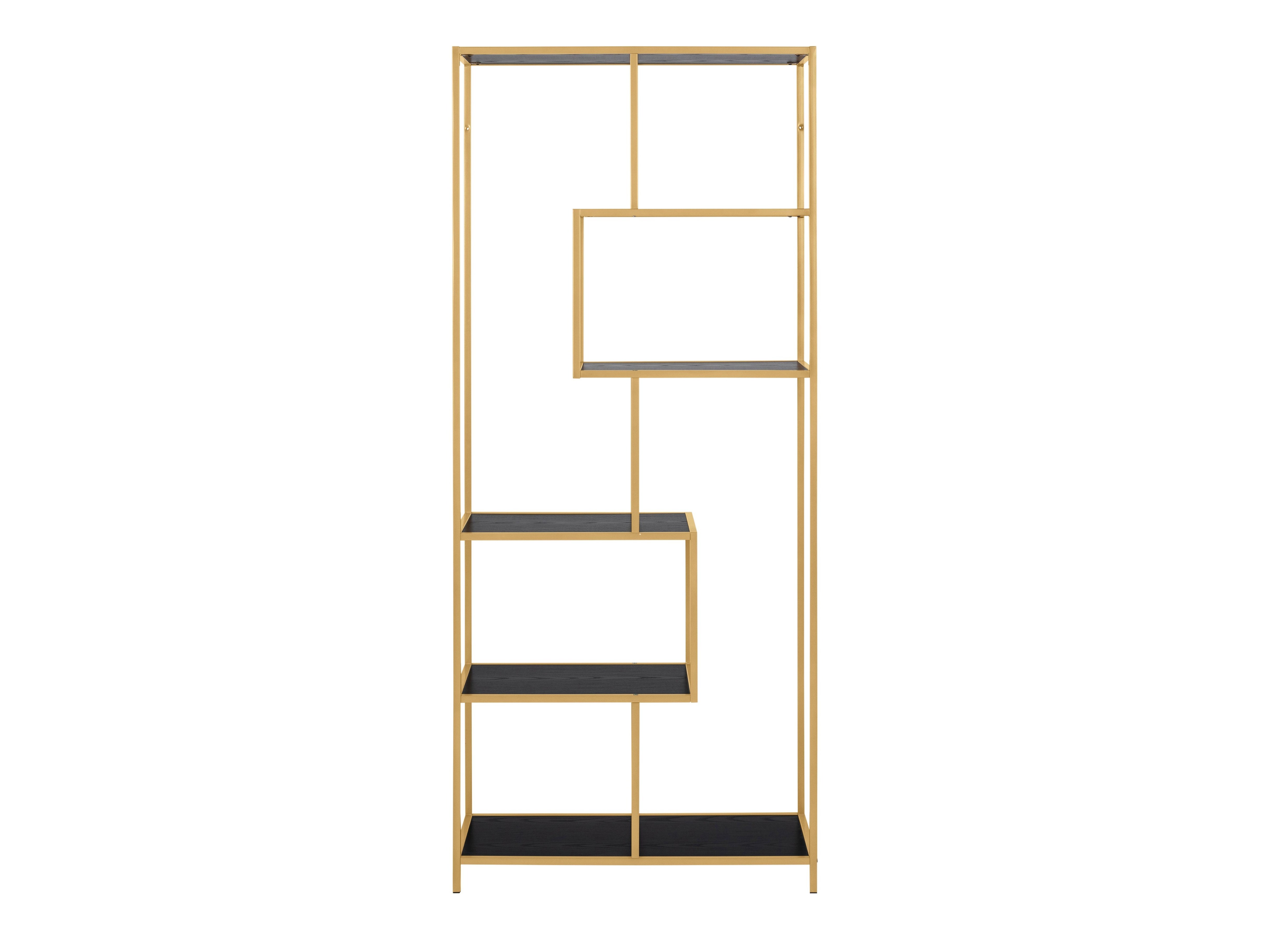 Bookcase Norsica Sevferi 104 (Golden + Black ash)