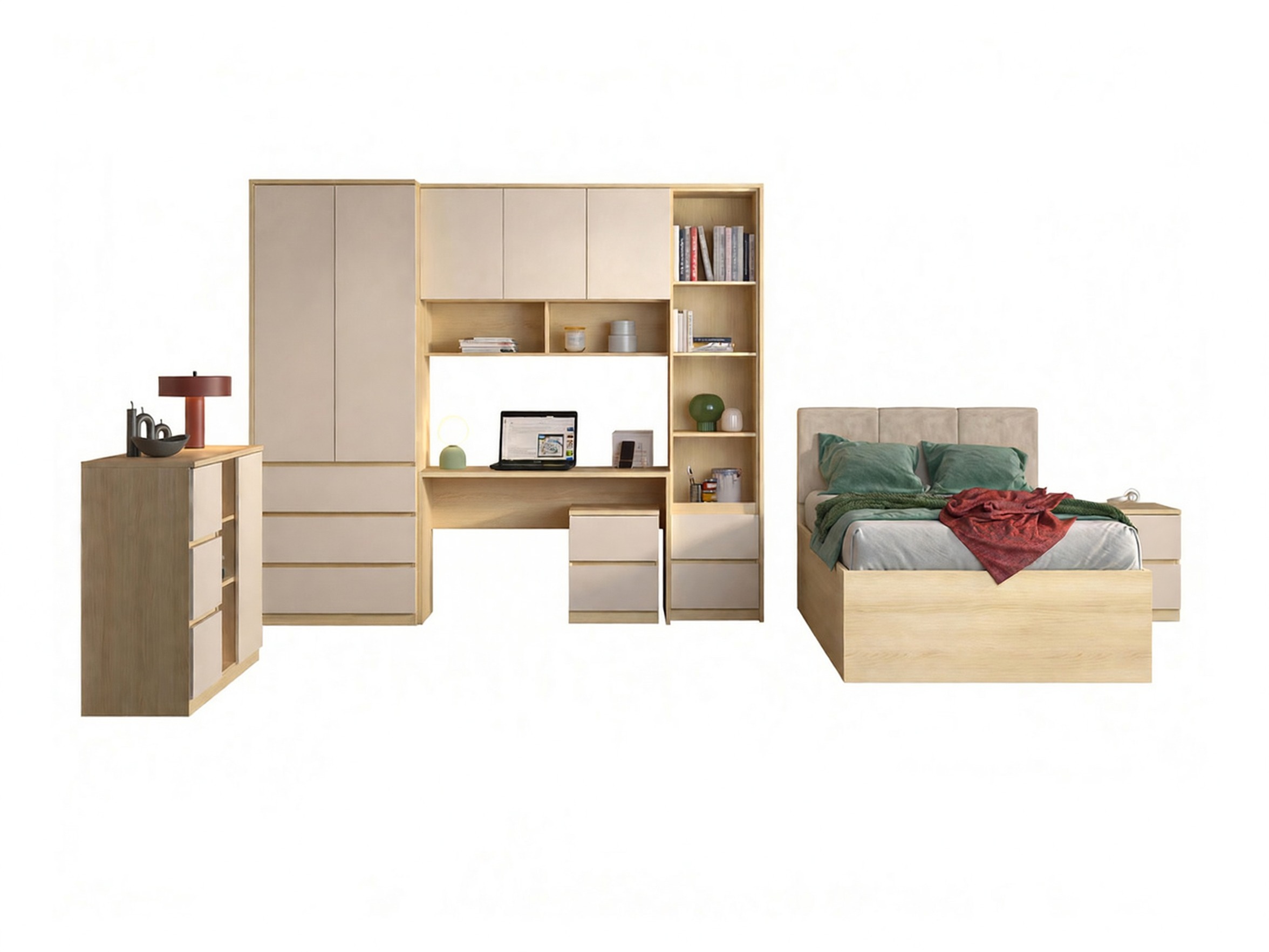 Furniture set Nolcala 123 (Oak + Beige)