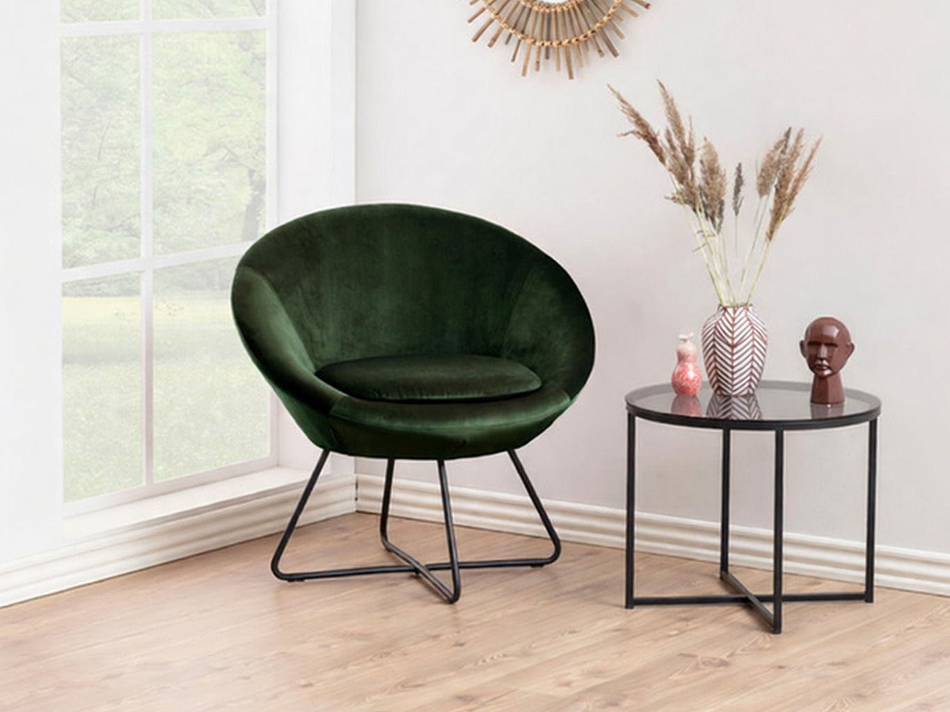Armchair Norsica 245 (Dark green + Black)