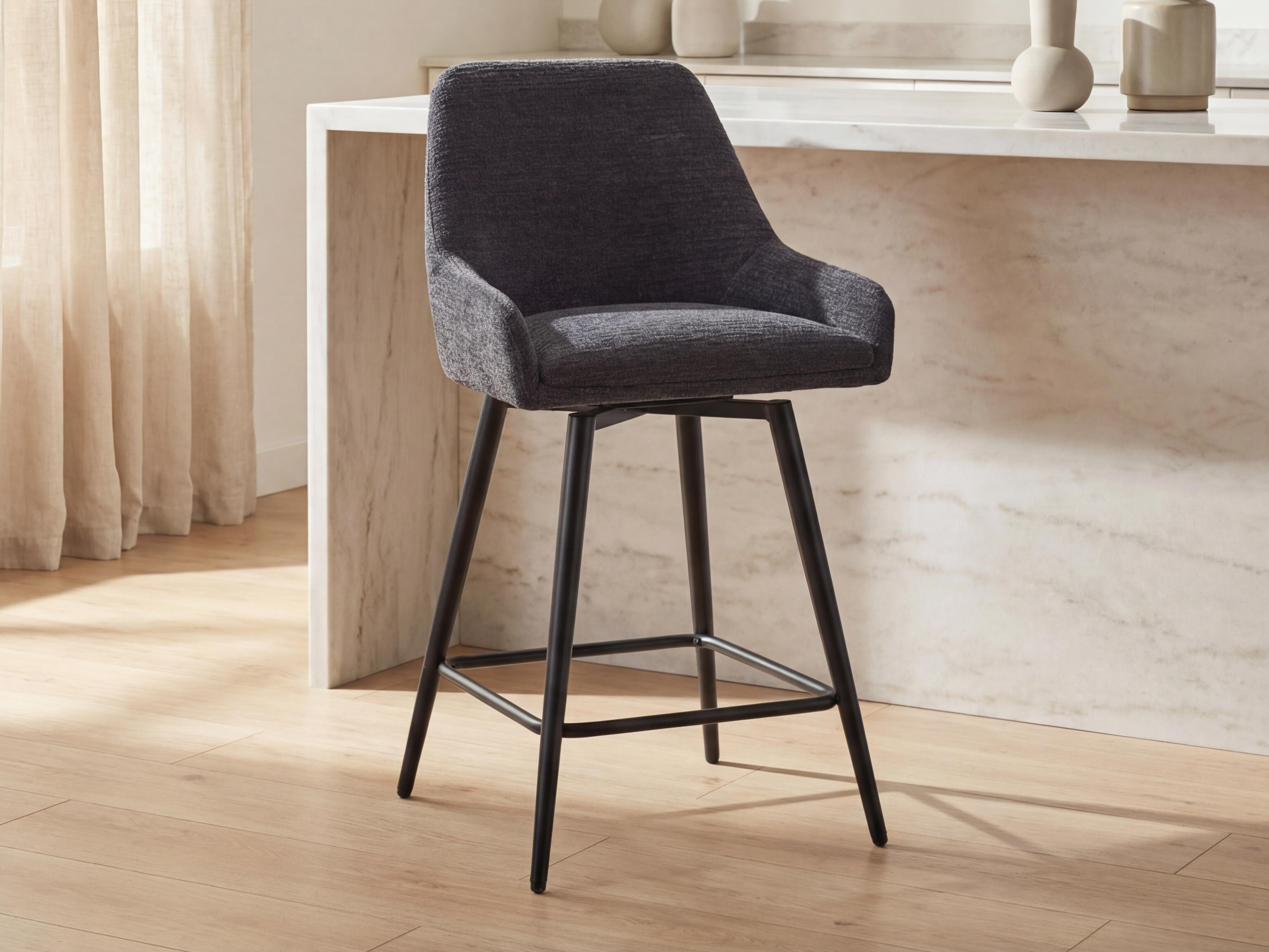 Counter stool Anaheim 132 (Graphite)