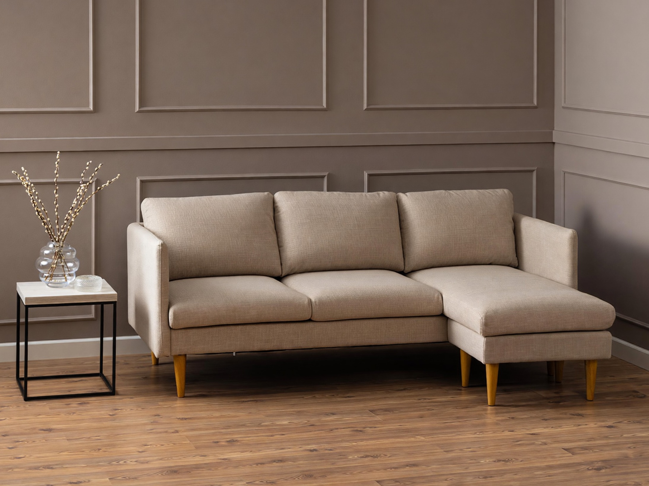 Corner sofa Norsica 757 (Beige)
